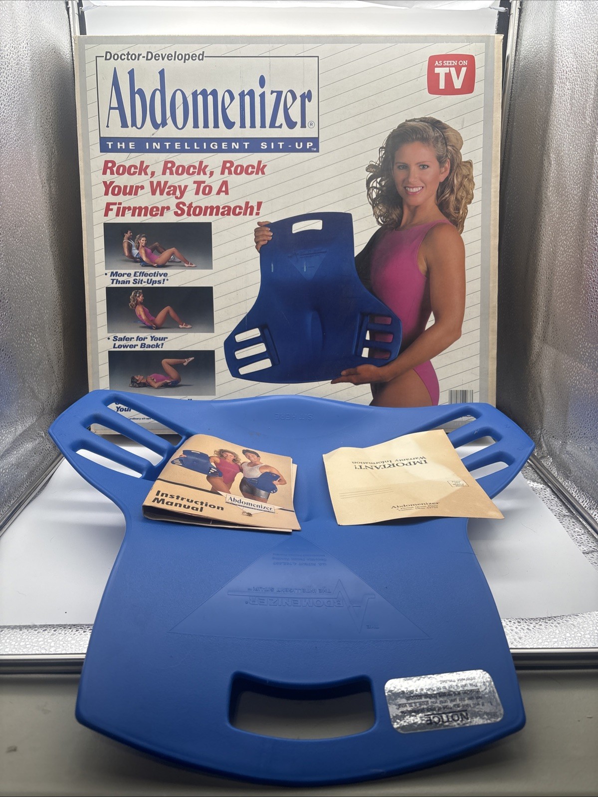 Vintage Fitness Quest Abdomenizer Sit Up As Seen On TV w/ Instruction Booklet