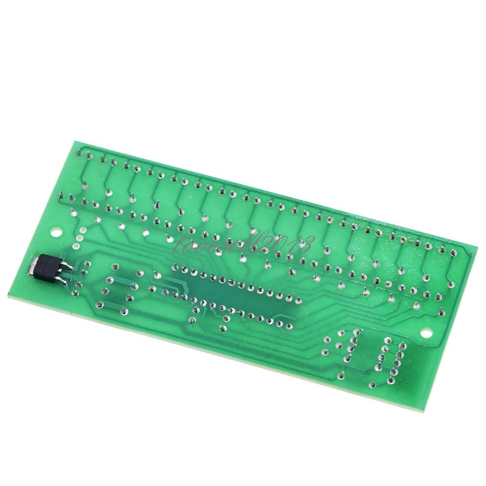 Dual Channel MCU Adjustable Display Pattern LED VU Meter Level Indicator 16 LED