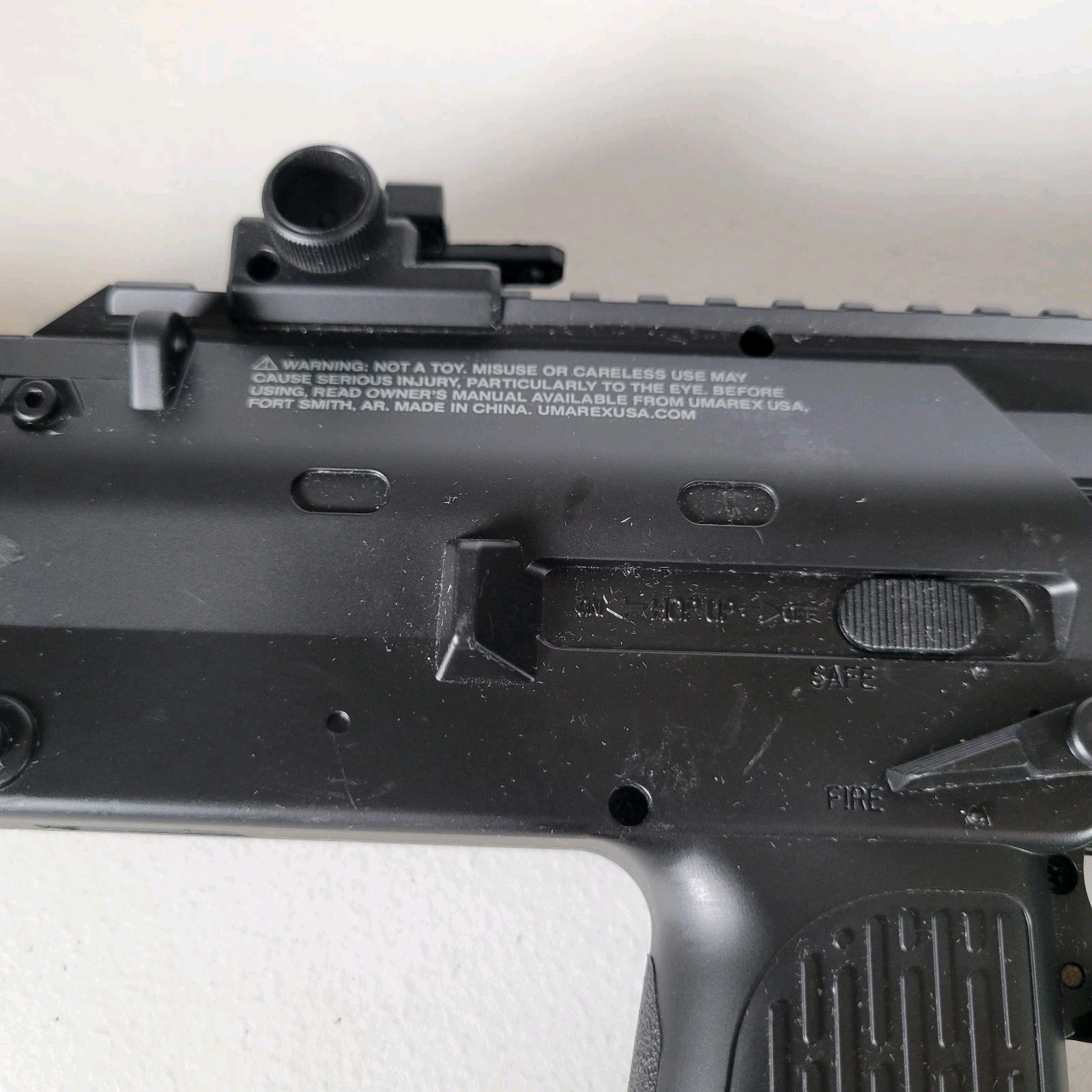 H&K MP7 SMG Airsoft Electric With Grip And Stock Heckler Koch Umarex Untested