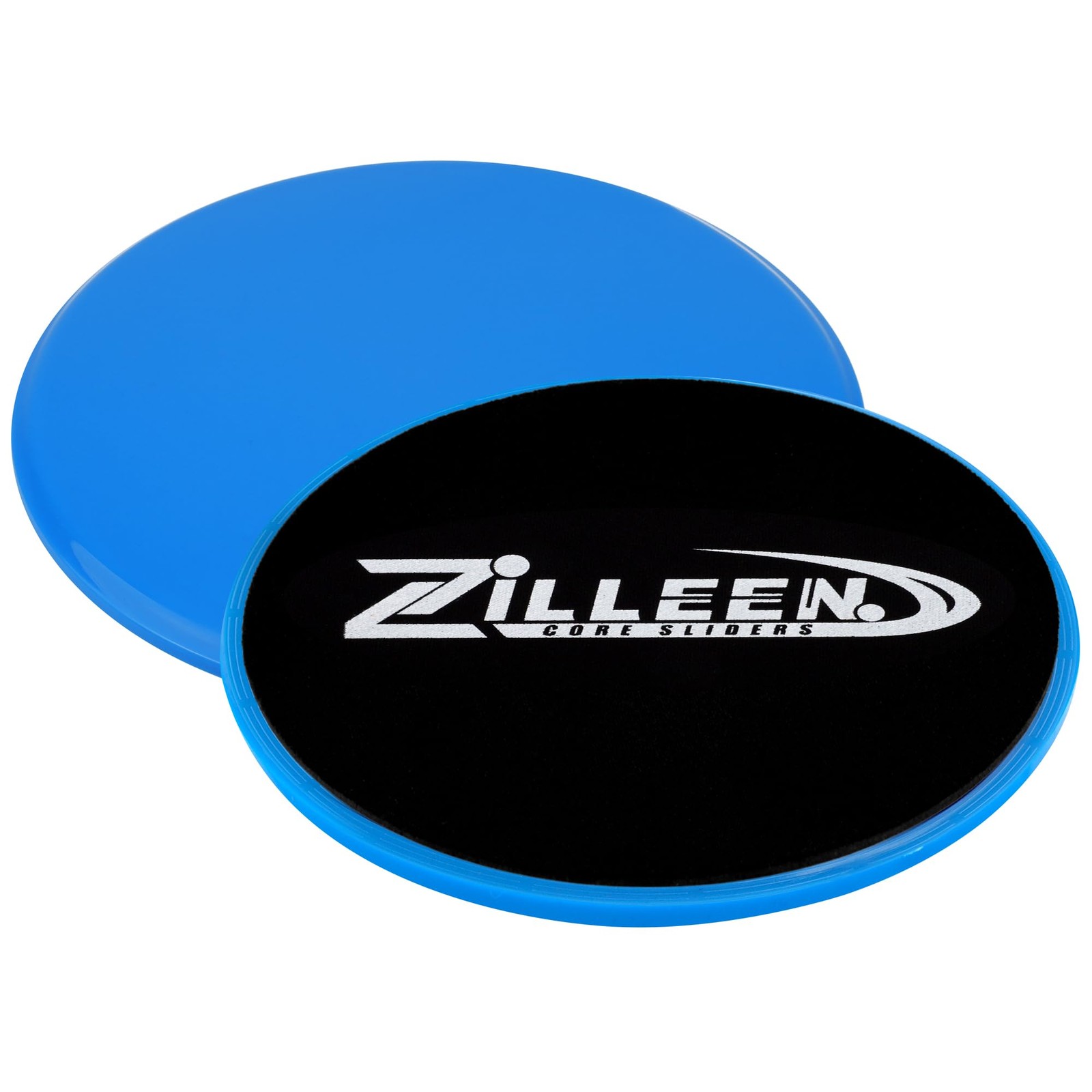 ZILLEEN Exercise Sliders for Working Out Pilates Blue Fitness Discs 2pcs