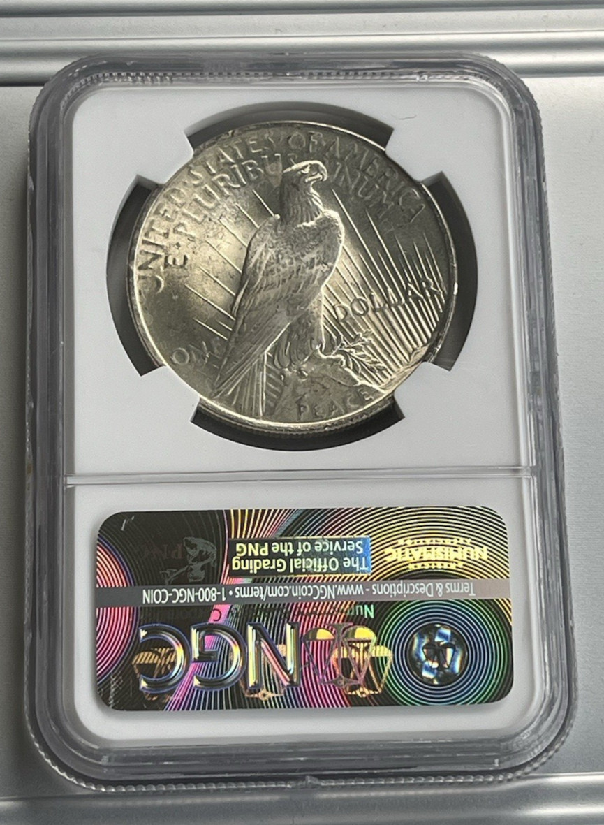1923 PEACE SILVER DOLLAR NGC MS66