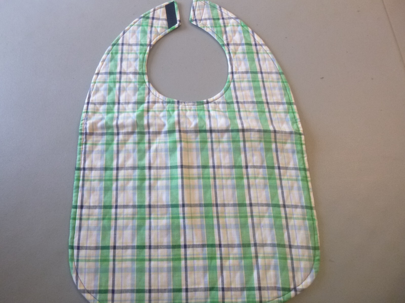 Adult Bib/Clothing Protector double thickness with Quilted Diamond Backing