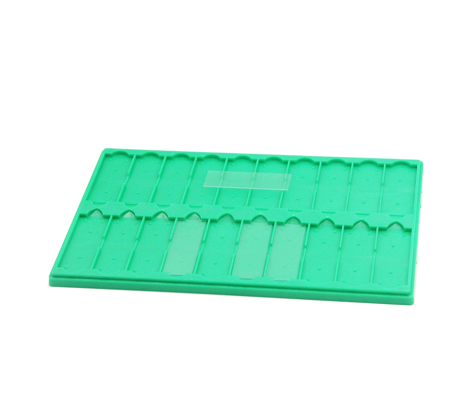 Plastic Microscope Slide Tray; 20 Capacity, Pack of 4