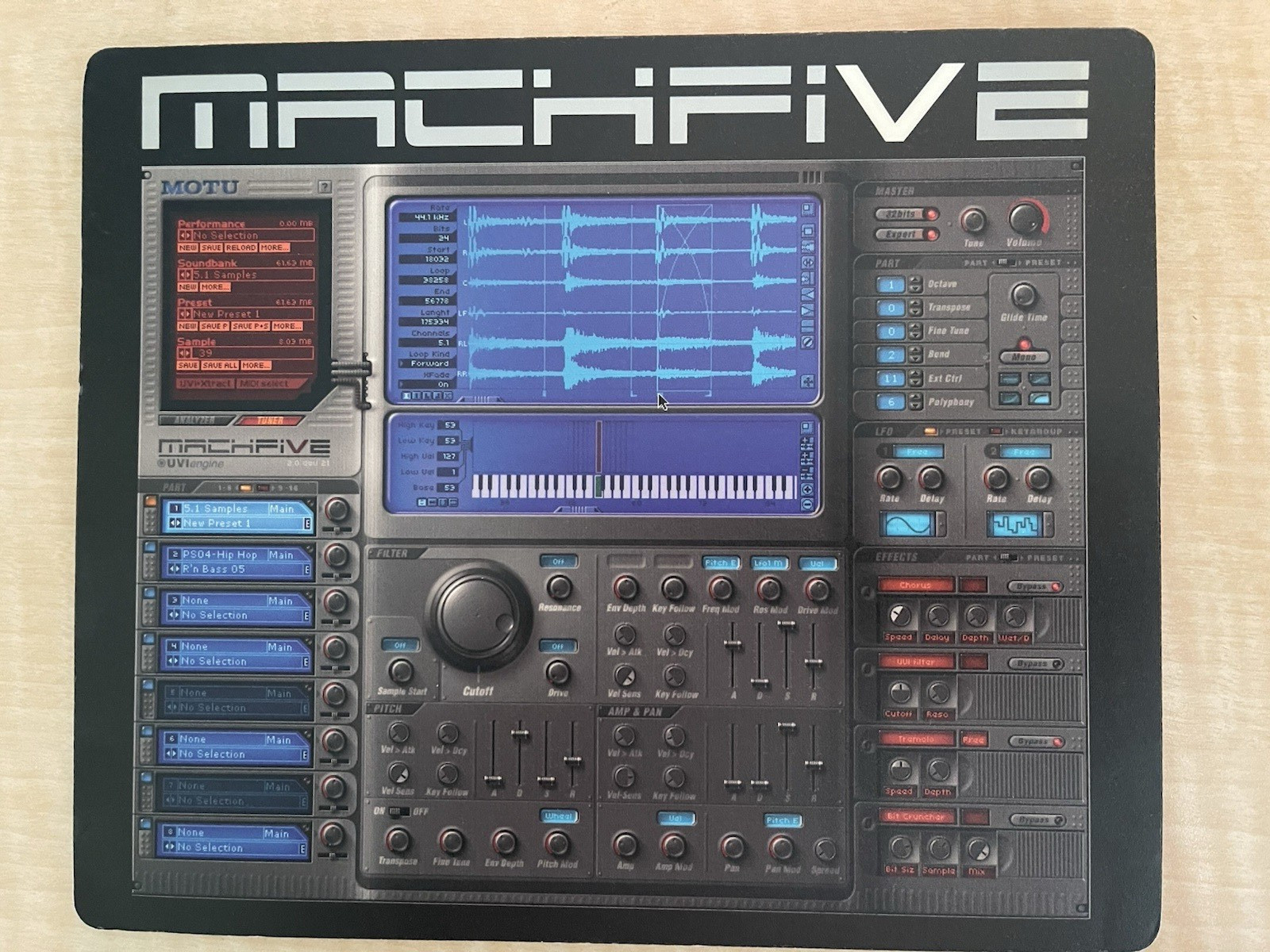 Rare MOTU MachFive  mouse pad