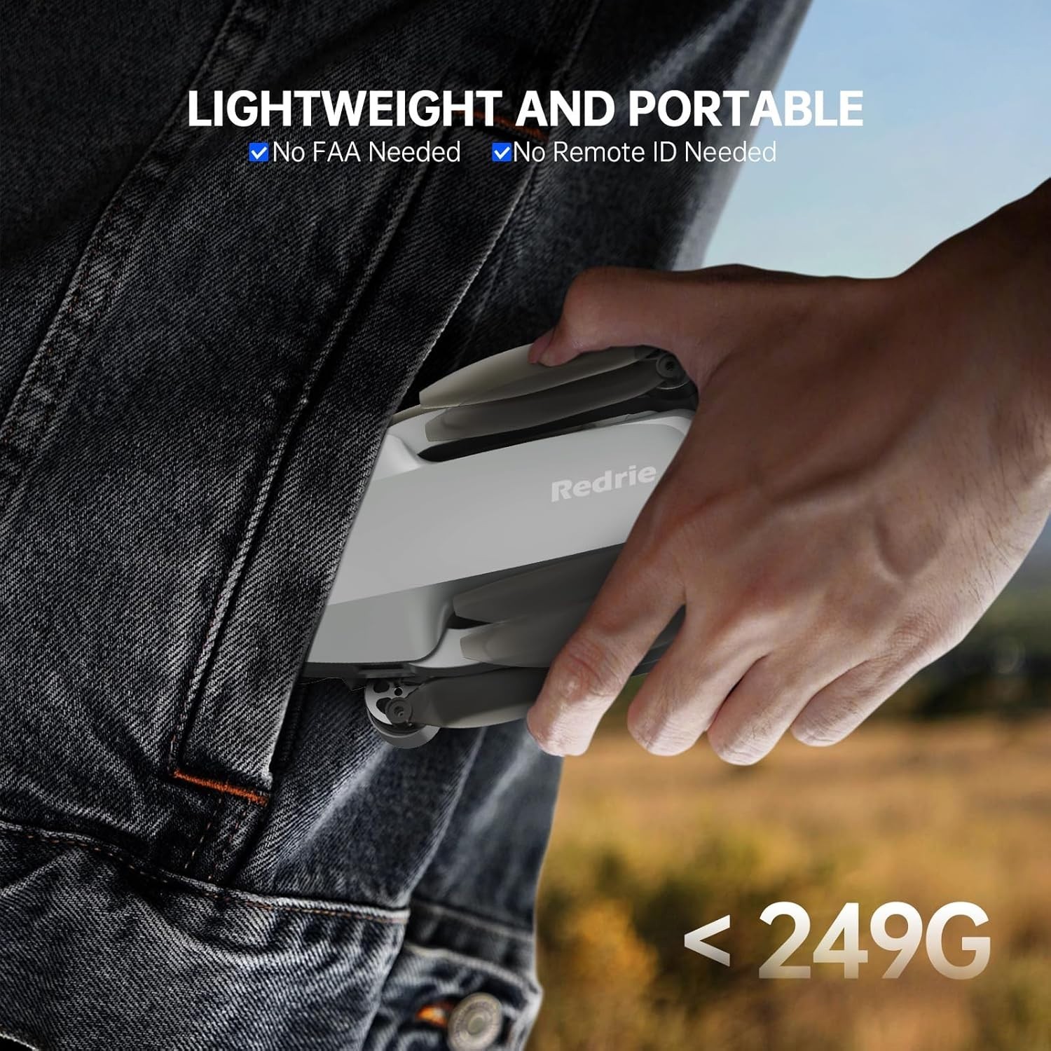 Foldable 4K Camera Drone for Adults with App Control, GPS, 40-45 Min Flight
