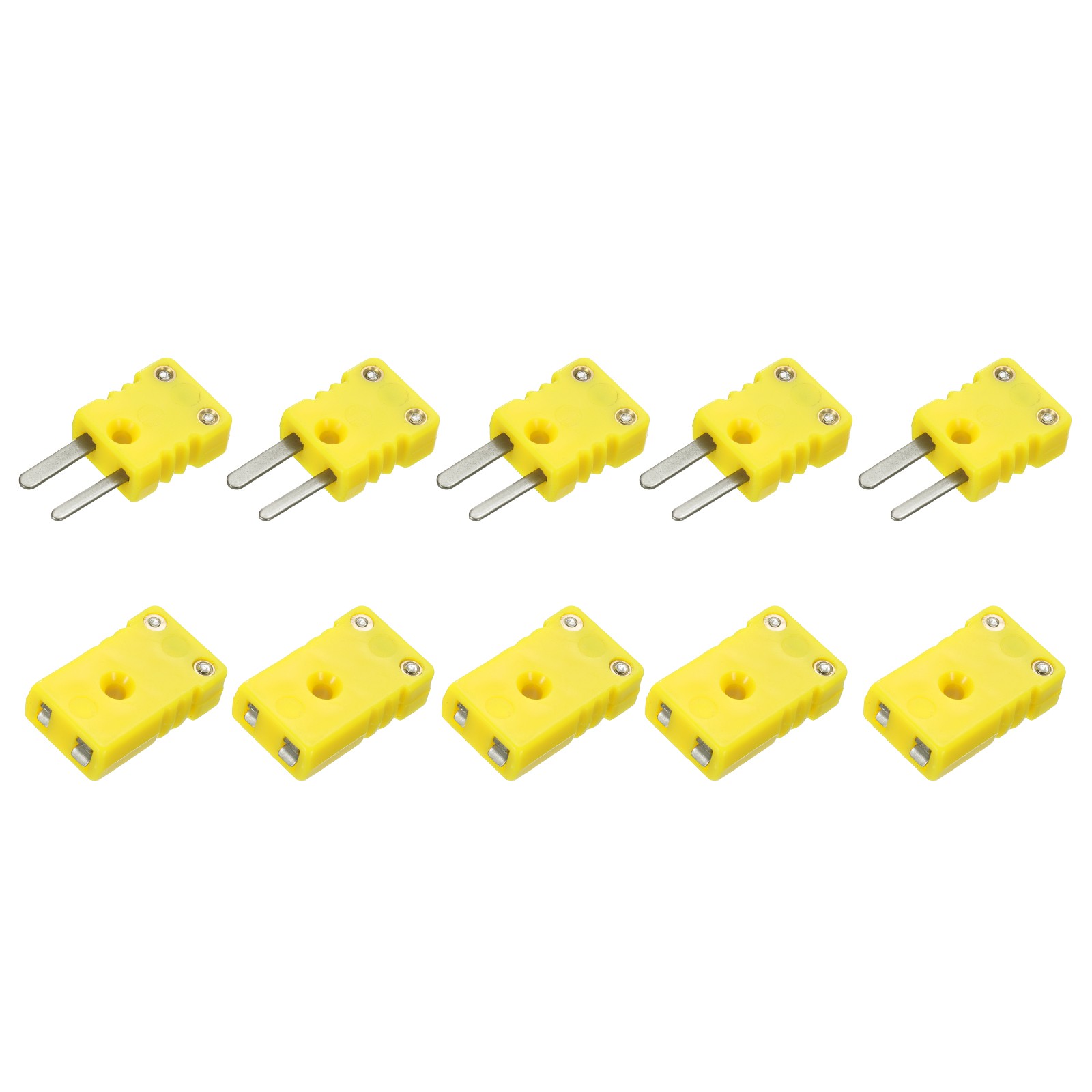 Mini K Type Thermocouple Wire Connectors Male Female Plug 220°C(428°F) 10 Set