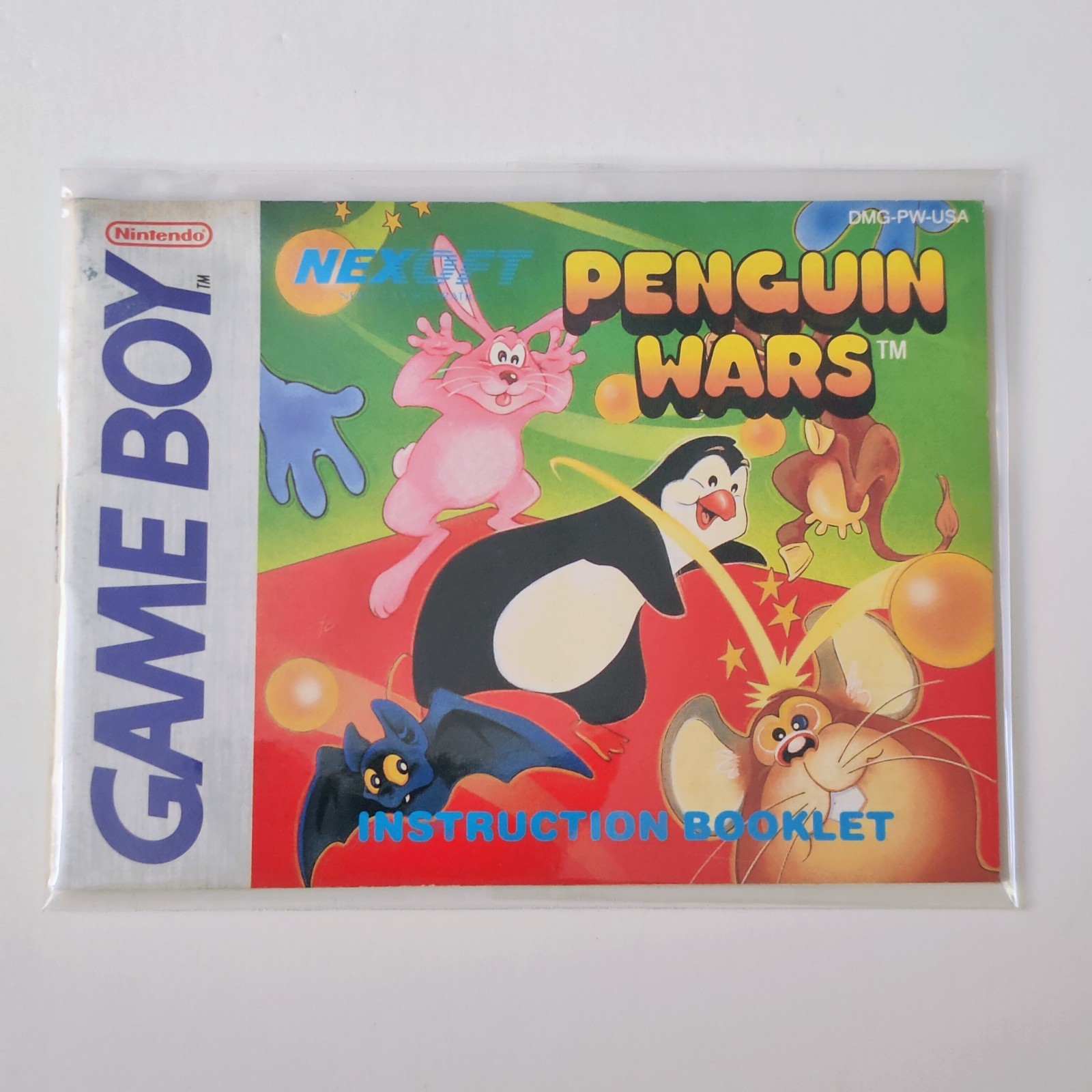 Nintendo Gameboy Manual ONLY Penguin Wars Instruction Booklet 1990 DMG-PW-USA