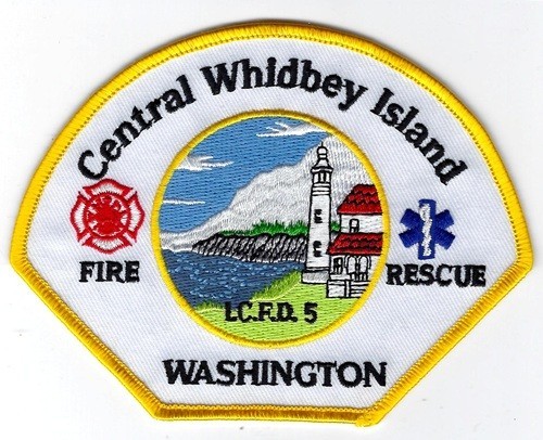 WASHINGTON - Central Whidbey Island Fire & Rescue Patch  [ L.C.FD. 5 ]