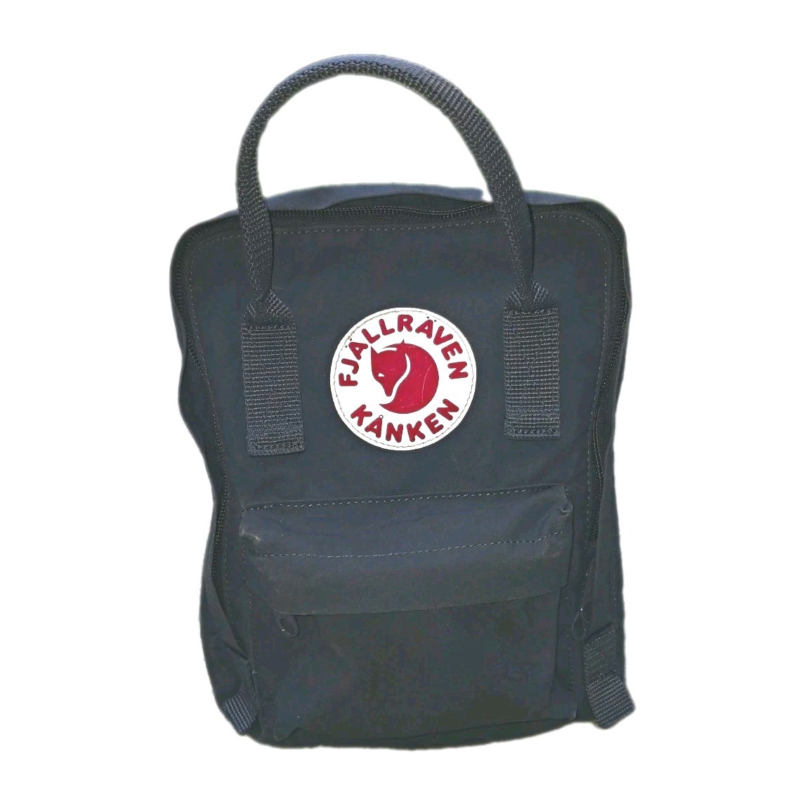 Fjällräven Kånken Mini Backpack Gray Zip Closure w/ External Pockets
