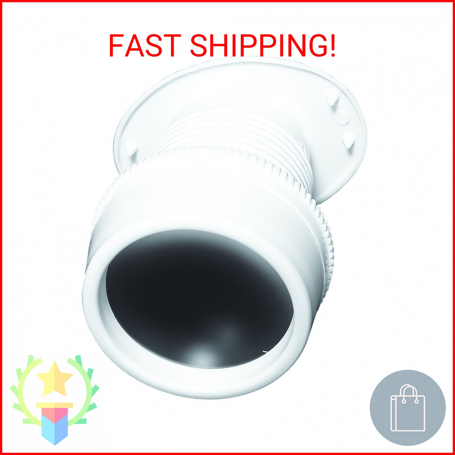 Prime-Line U 9917 White, High-Impact Plastic, Giant Screen Door Viewer (Single P