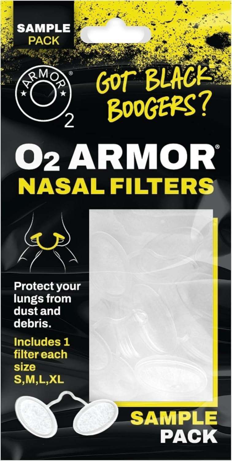 Nose Filters for Welders & Allergies - Filter Sample Pack, Clear