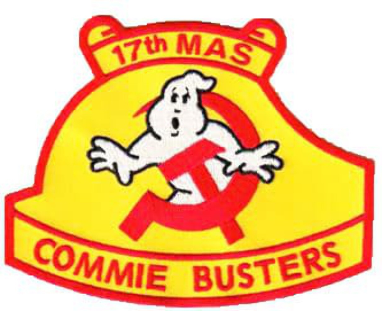 17th MAS COMMIE BUSTERS Patch – Sew On, 4.5 in