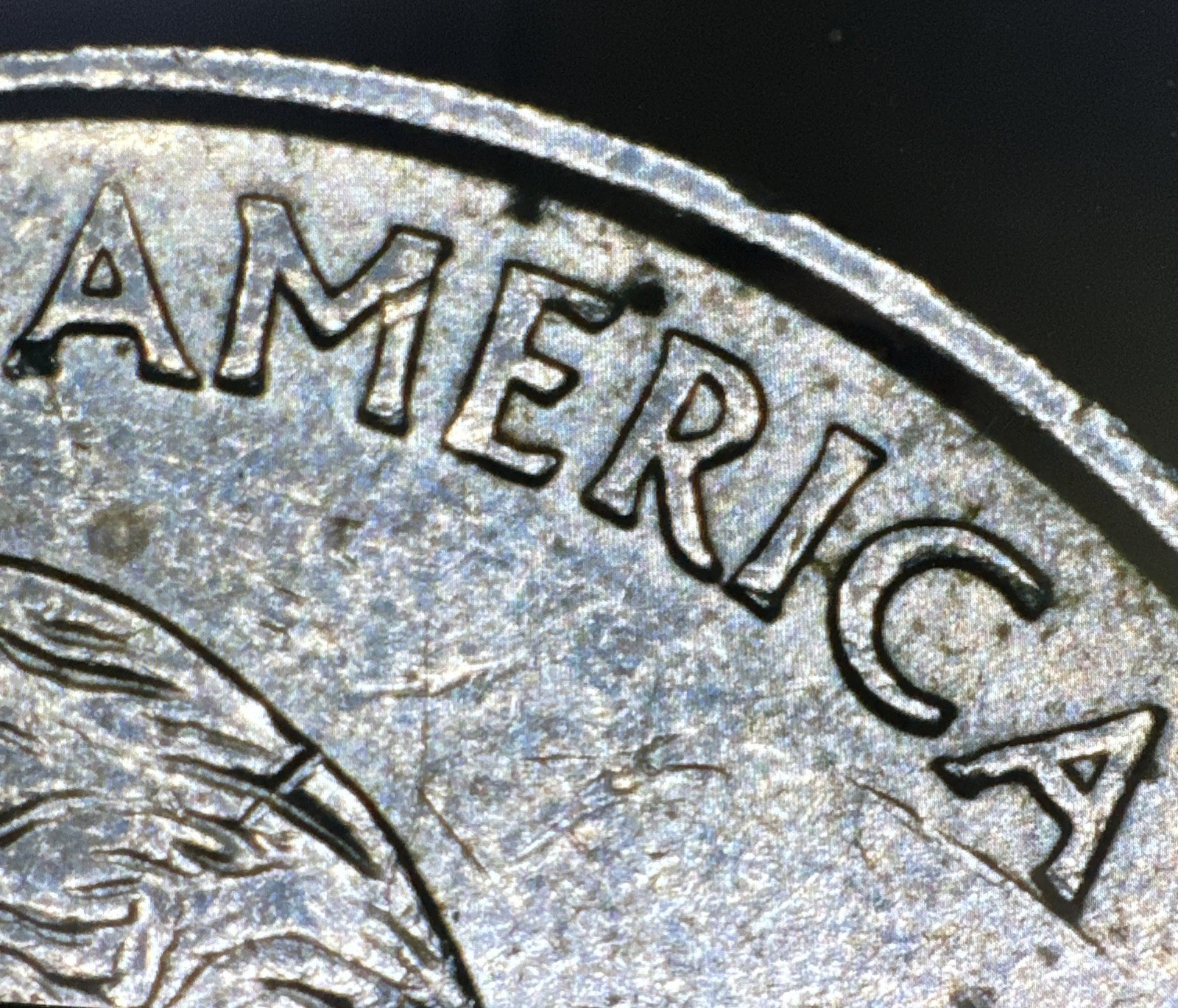 2002-P Indiana State Quarter Error. Die Break, DDR/DDO