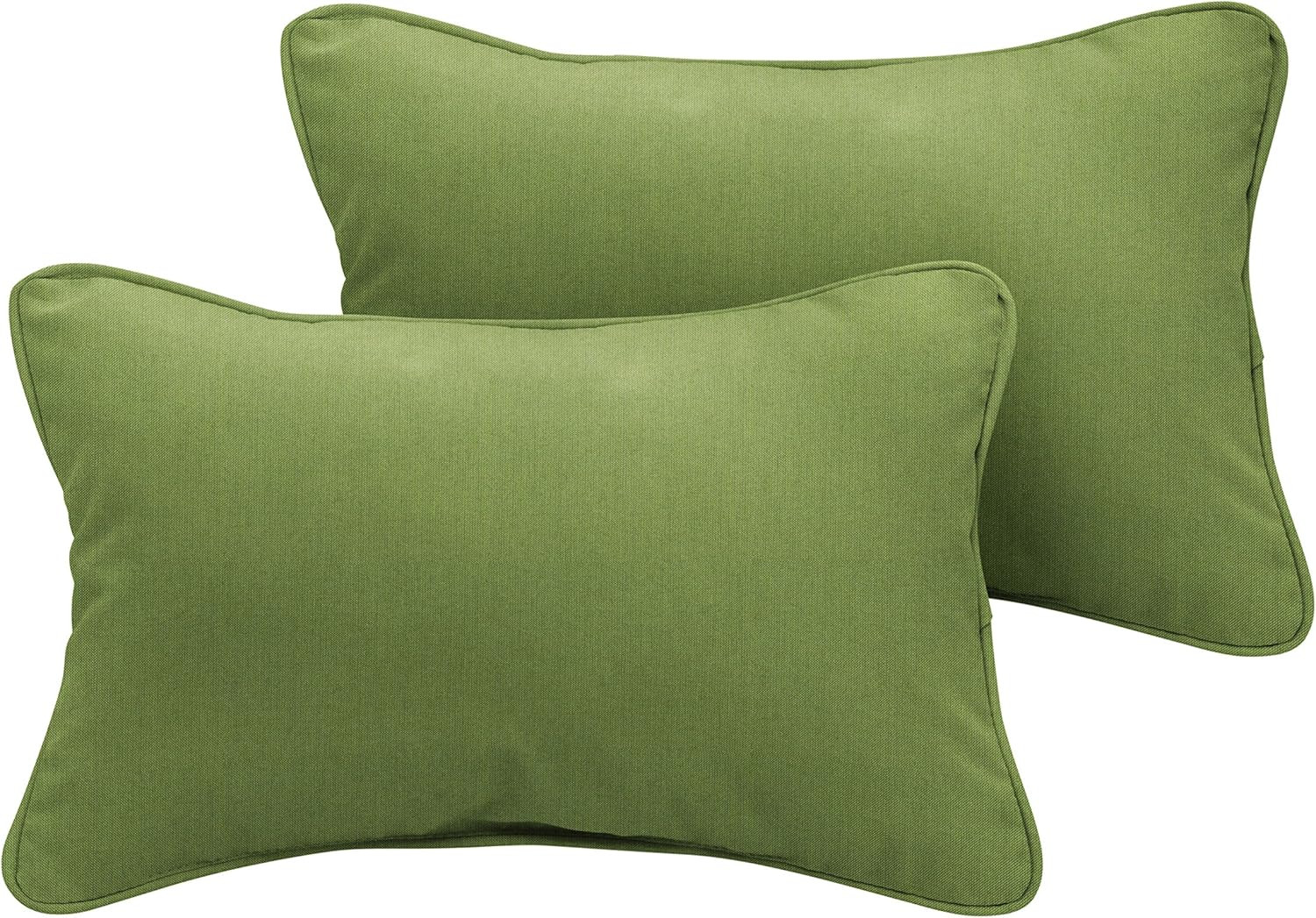 Company AMPS106923 Indoor Outdoor Sunbrellalumbar Pillows with Corded Edges, Set