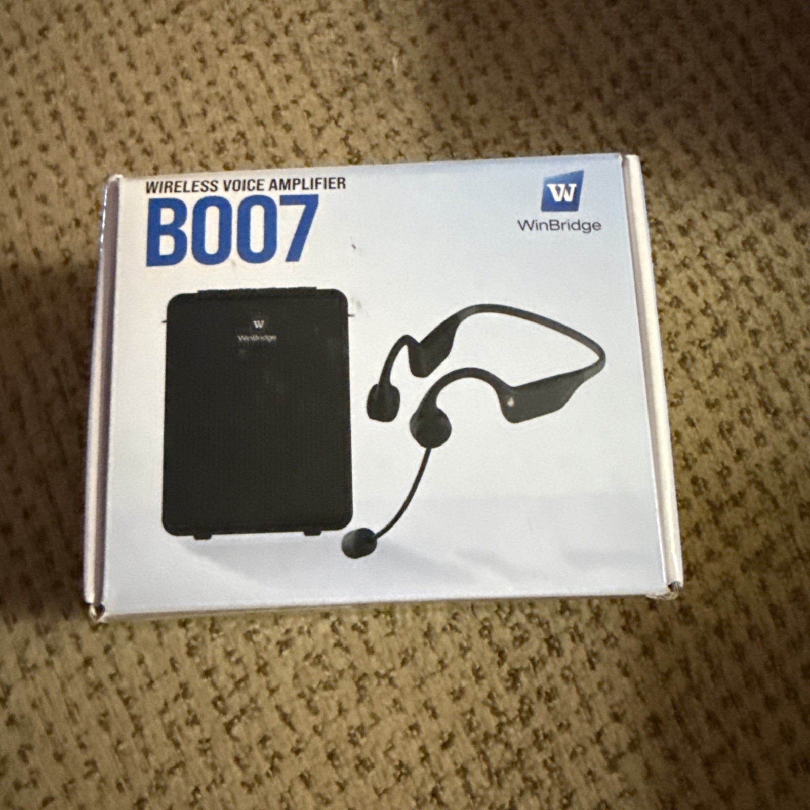 WinBridge B007 Voice Amplifier Wireless Ear-Hook Headset Microphone 15W Speaker
