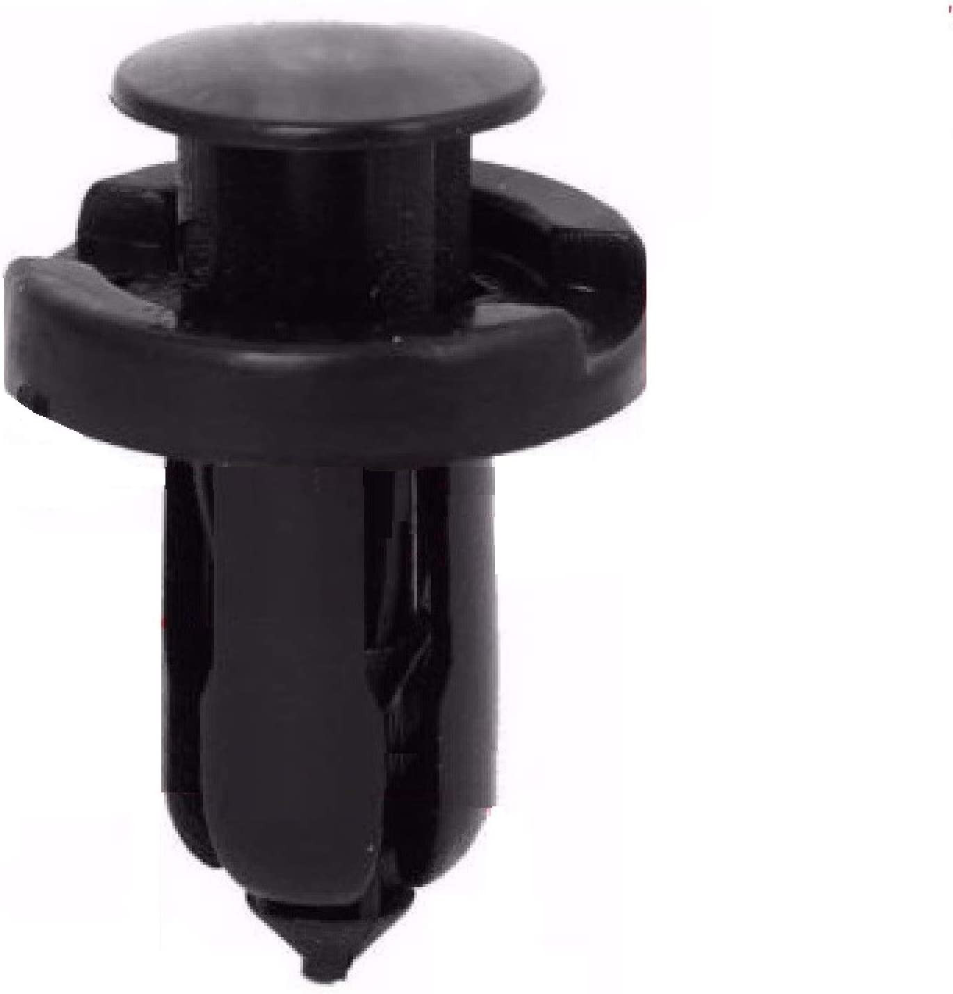 100Pcs - 10Mm Nylon Clips Plastic Push Type Rivet Retainer Fastener