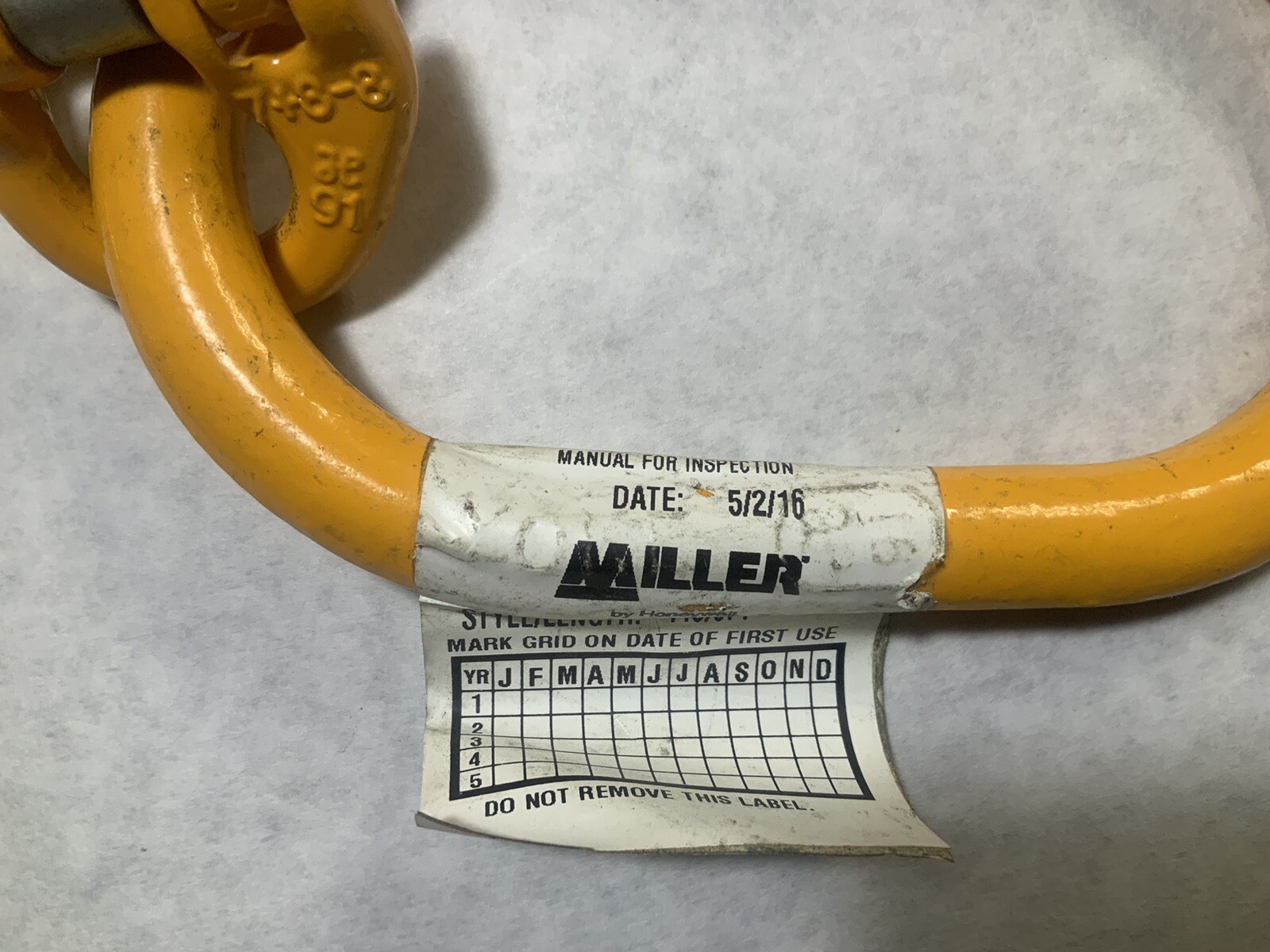 Honeywell Miller 440/6Ft Cross Arm Chain,Temporary,410 Lb.