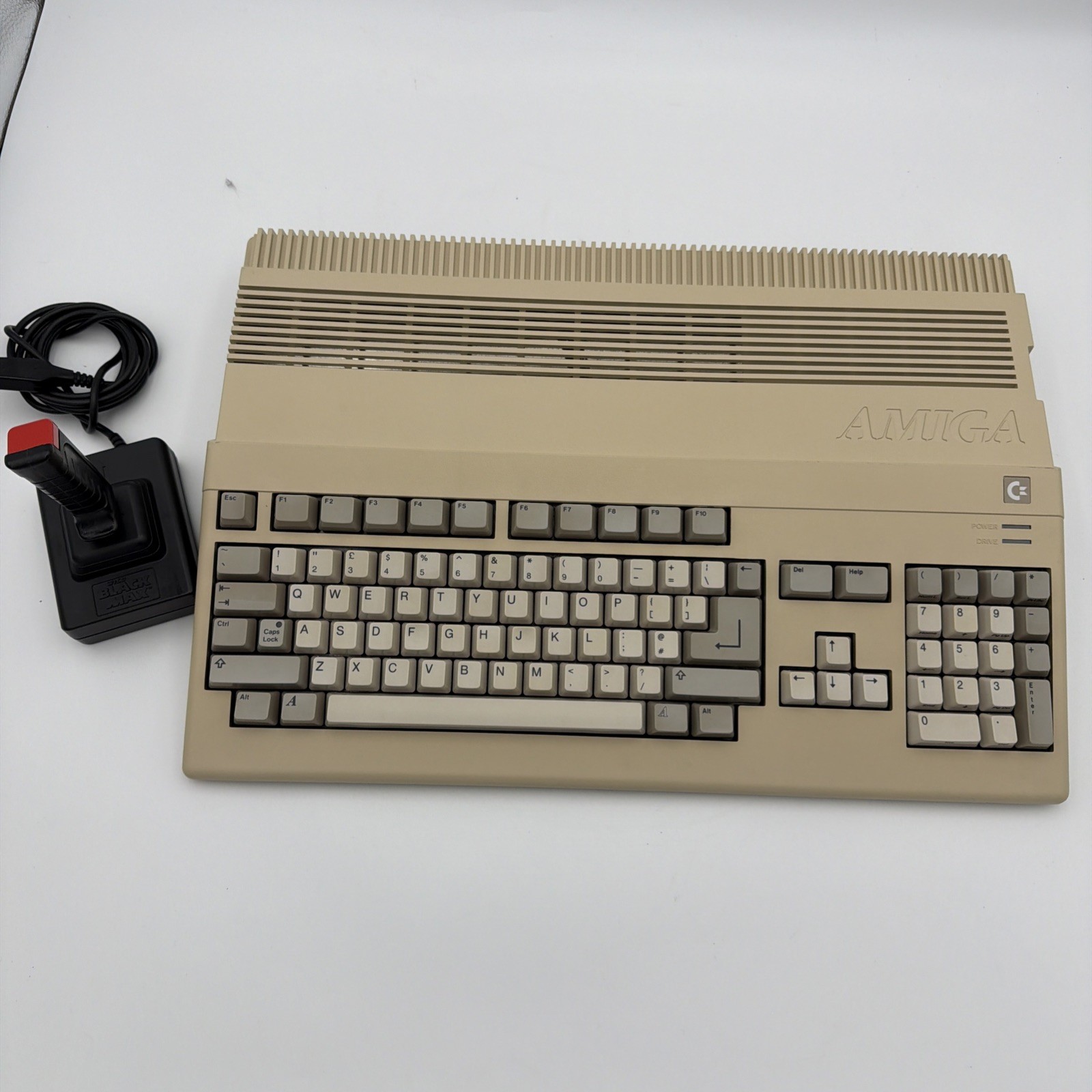 Commodore Amiga 500 Rev 6A A501 Wico Joystick No PSU Tested Working GREAT SHAPE