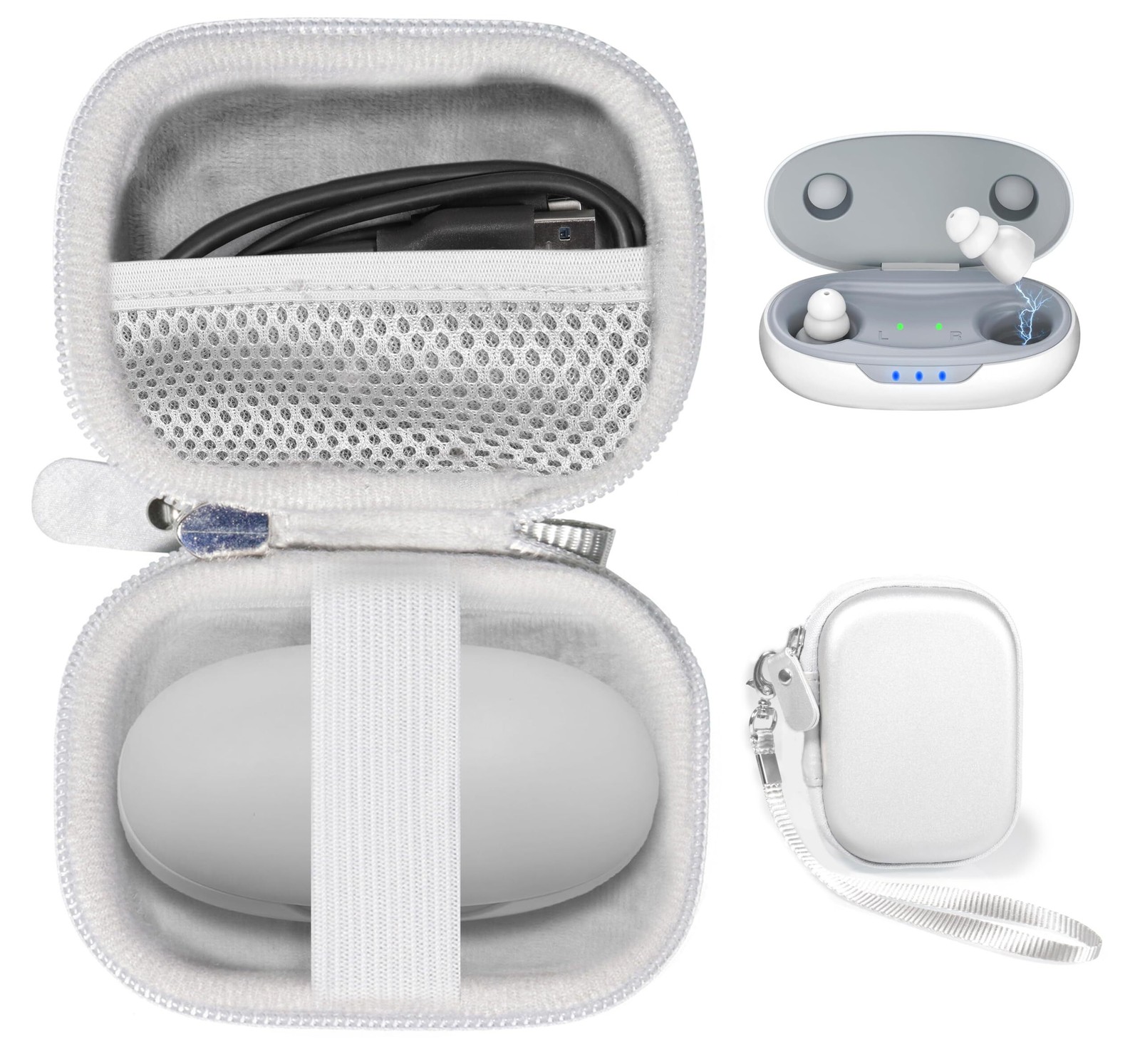 GETGEAR Case for NVBOTY M3111 OTC Hearing Aids for Seniors-Hearing Aids with Dig