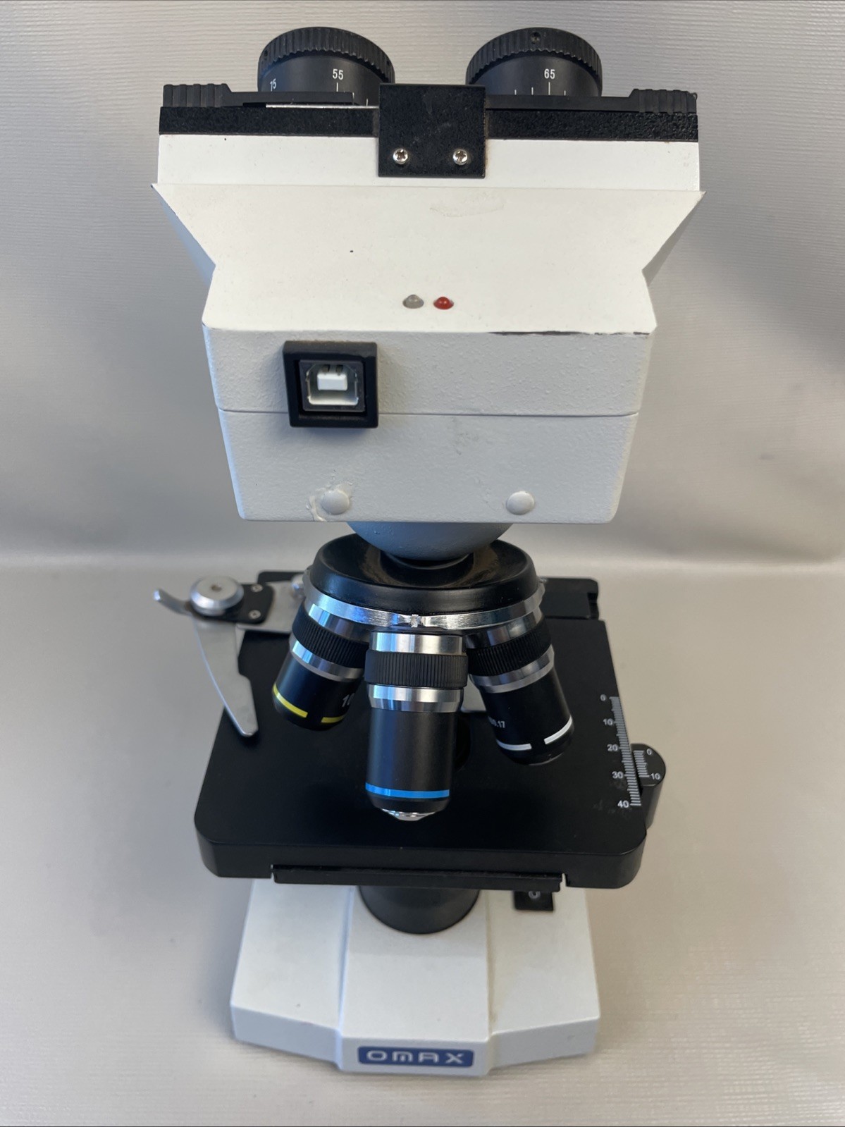 Omax M82E Compound Lighted Microscope No Eye Pieces