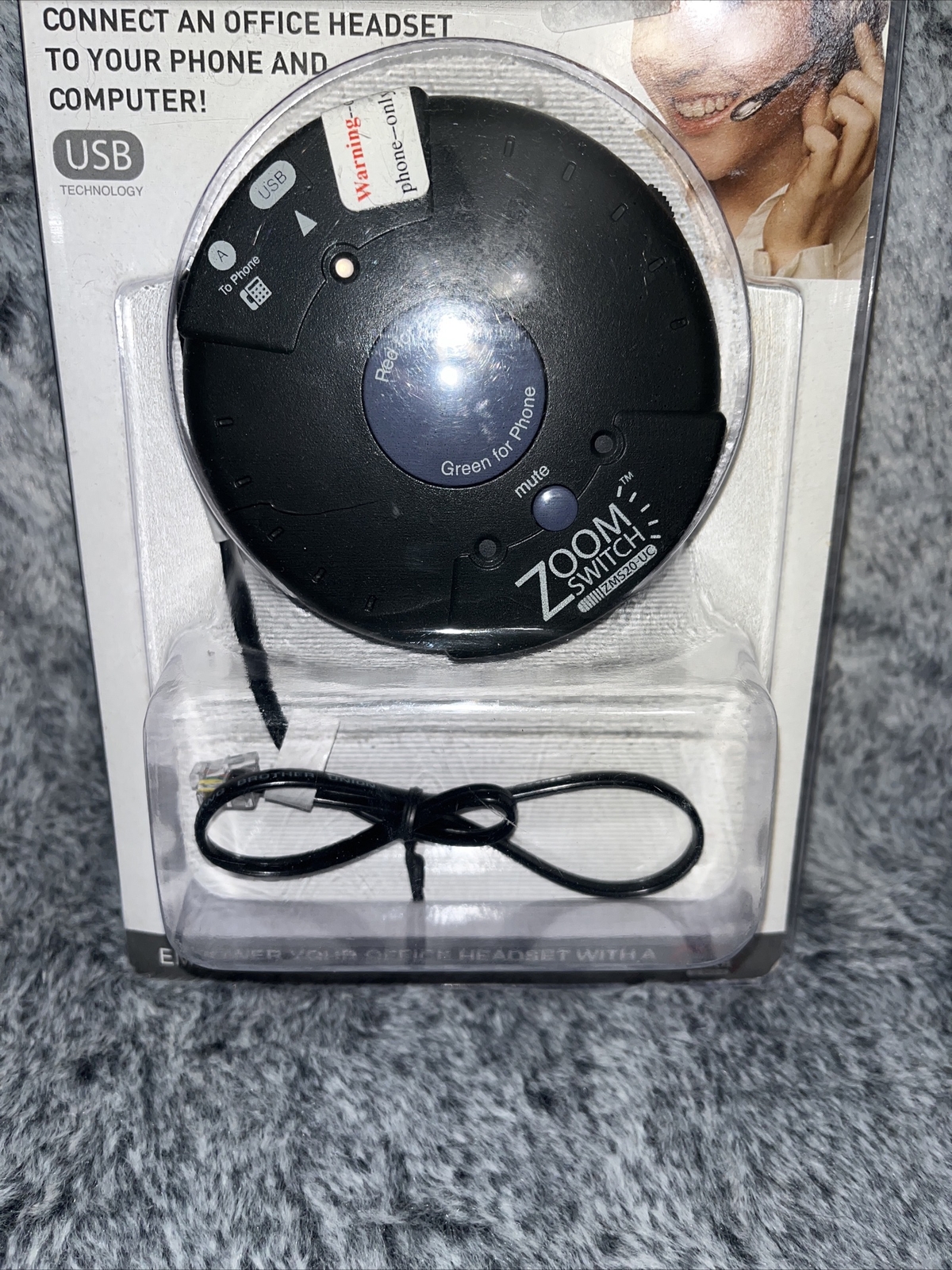 ZOOMSWITCH ZMS20-UC HEADSET ADAPTER