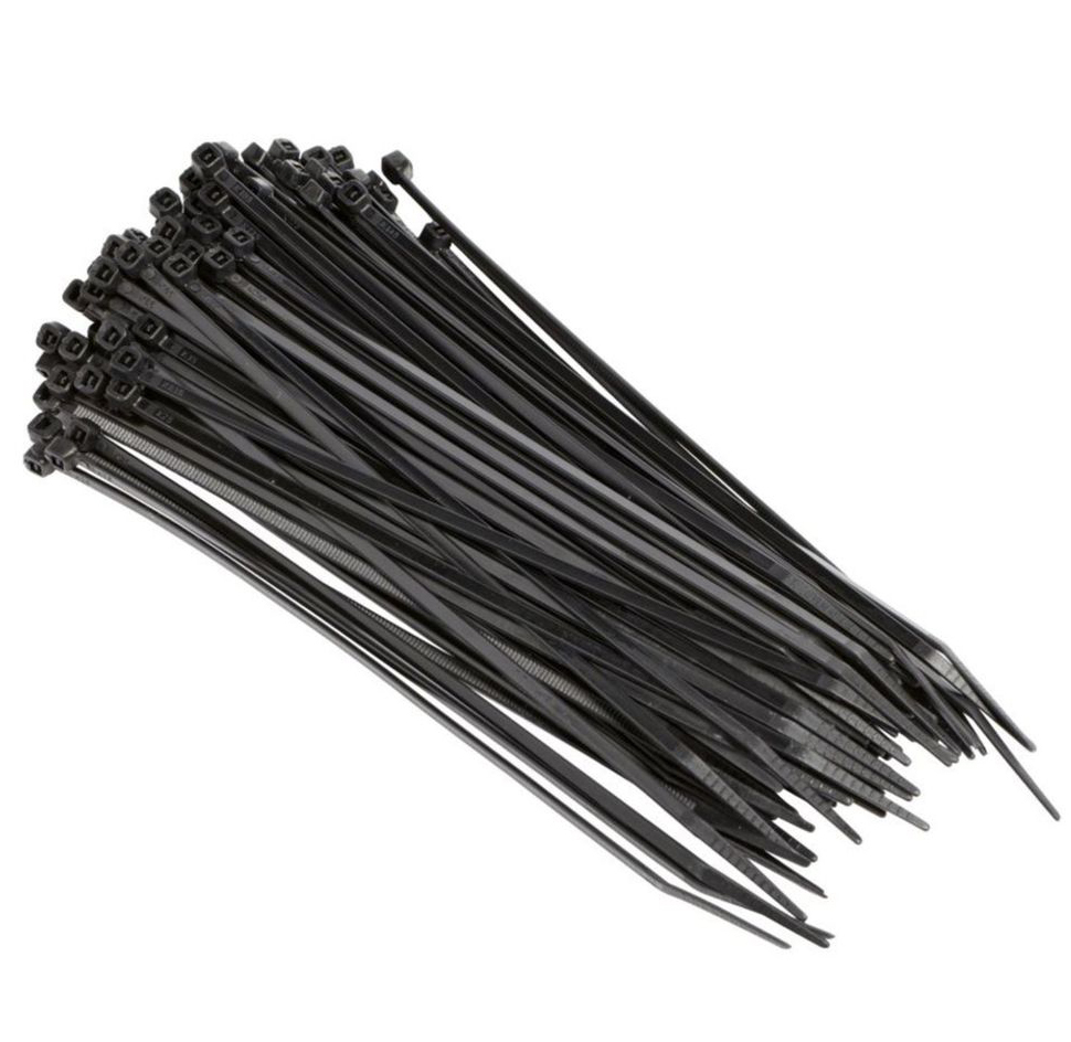 2000 PCS 11" 50 Lbs Black Nylon Cable Wire Zip Tie UV Resistant Outdoor Ties