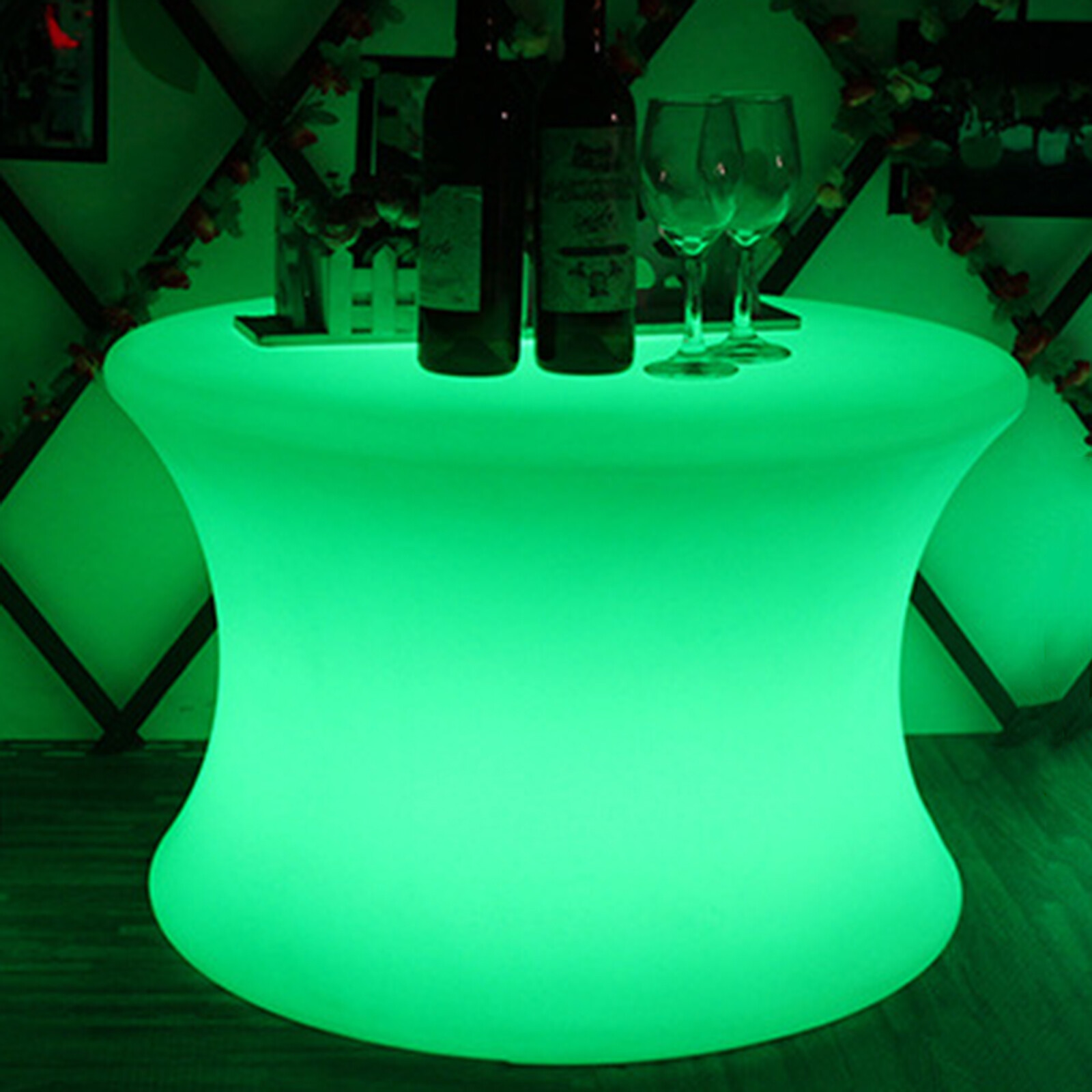 16.5" Rechargeable LED Color Changing Stool with Remote - Waterproof Design