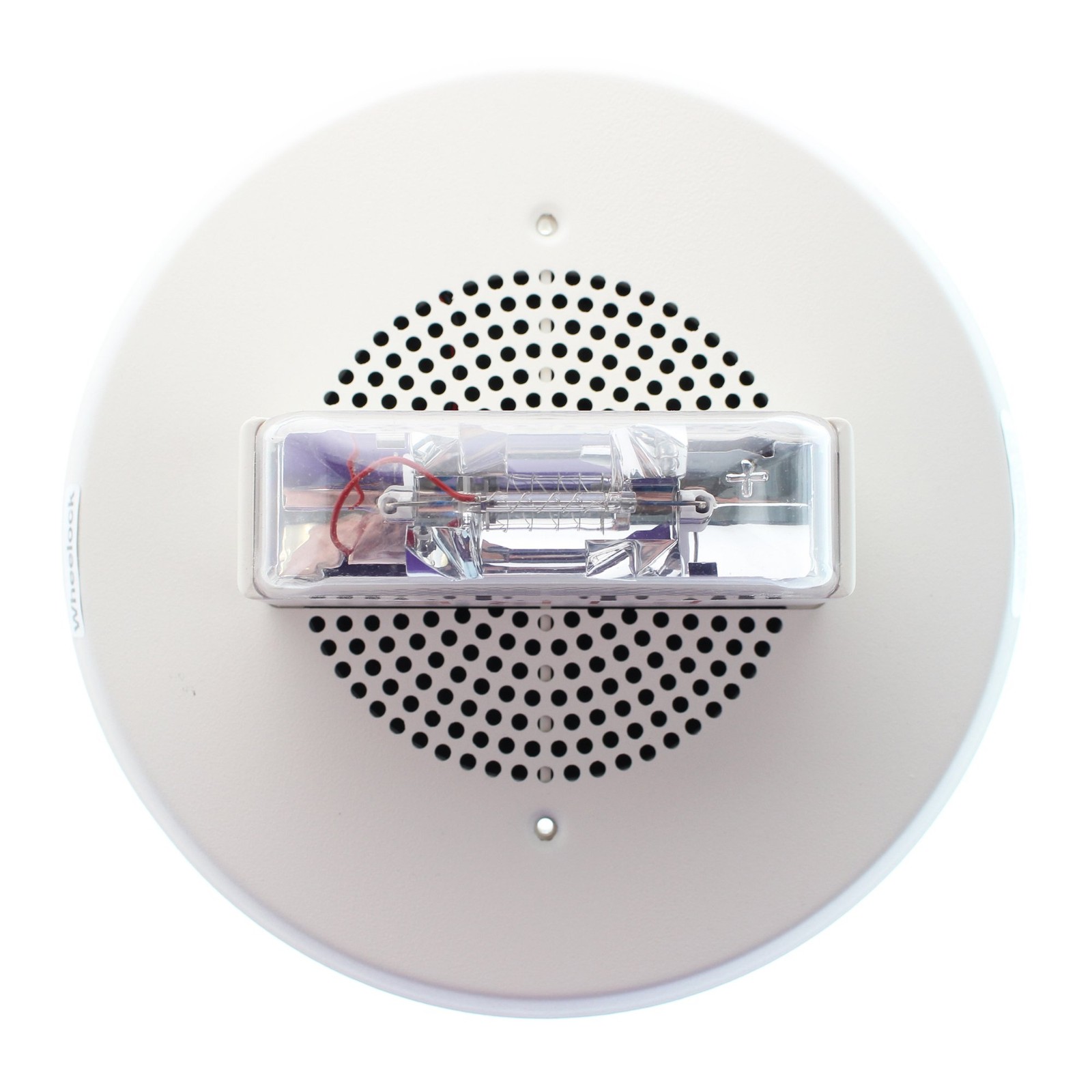 Wheelock - E90-24MCC-FW - Round, Ceiling Mount Speaker/Strobe, White,