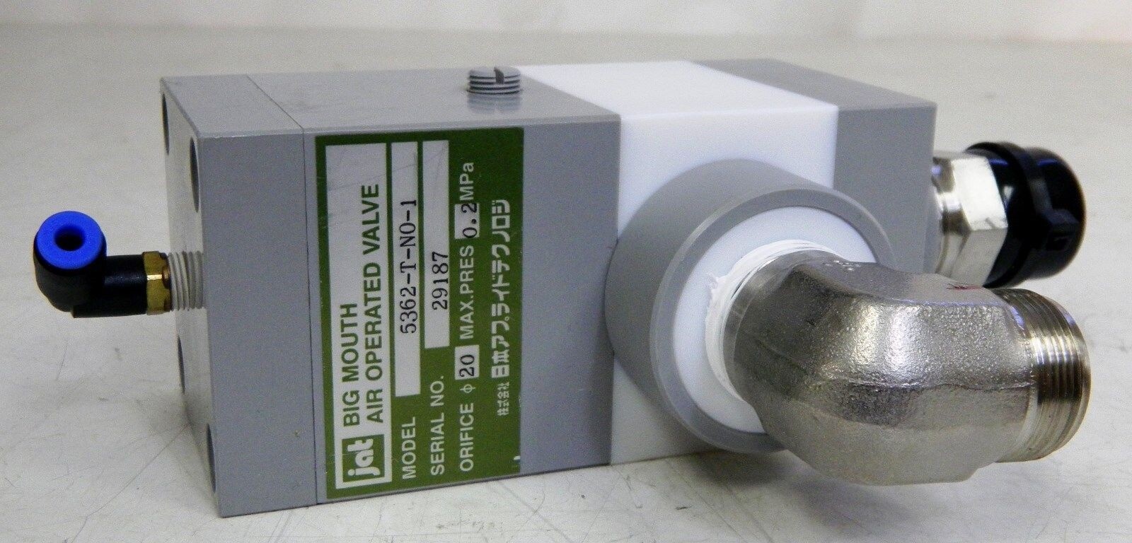 JAT Big Mouth Air Operated Valve  5362-T-NO-1, Used