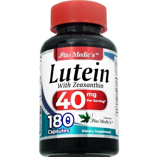 Lab | Lutein |180 Capsules |40 Mg| Lutein 40Mg | Lutein and Zeaxanthin Supplemen