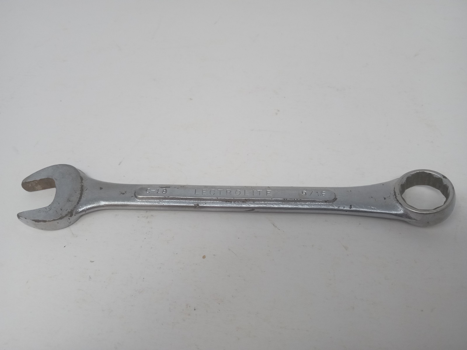 Vintage Lectrolite 9/16" Combination Wrench C-18 USA