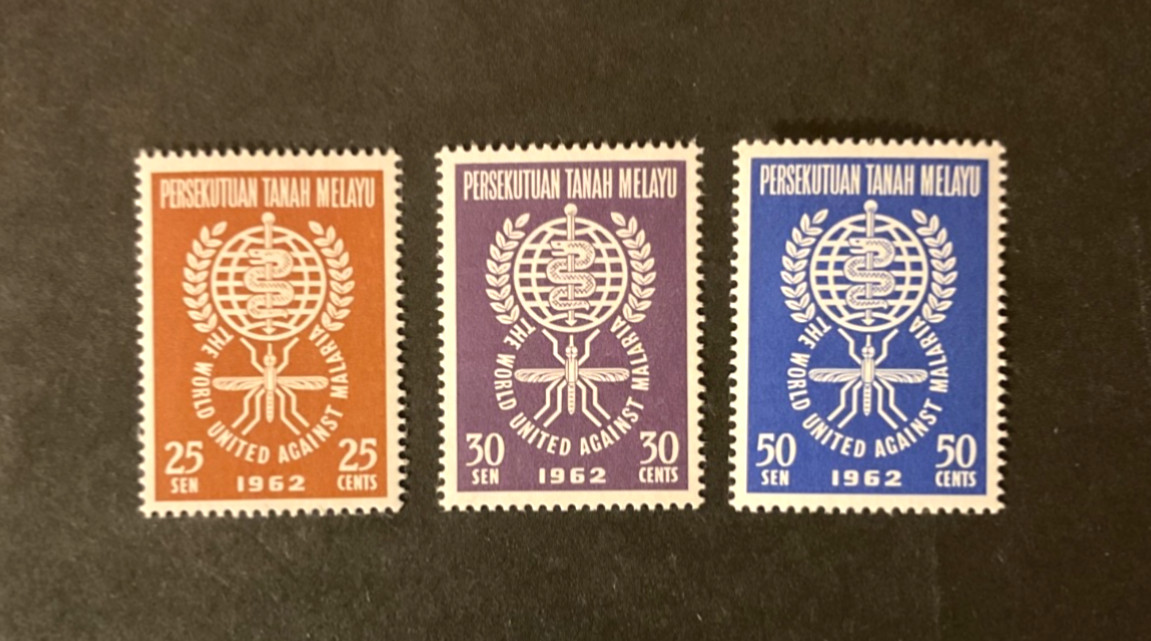 Stamps Malaya Scott #102-4 never hinged