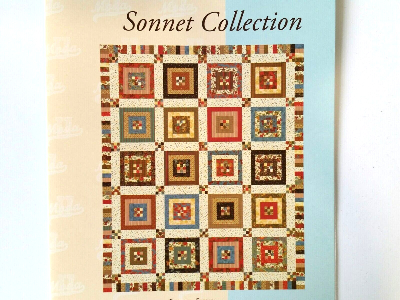 Moda University MU23  SONNET COLLECTION 69x84" quilt pattern 2006