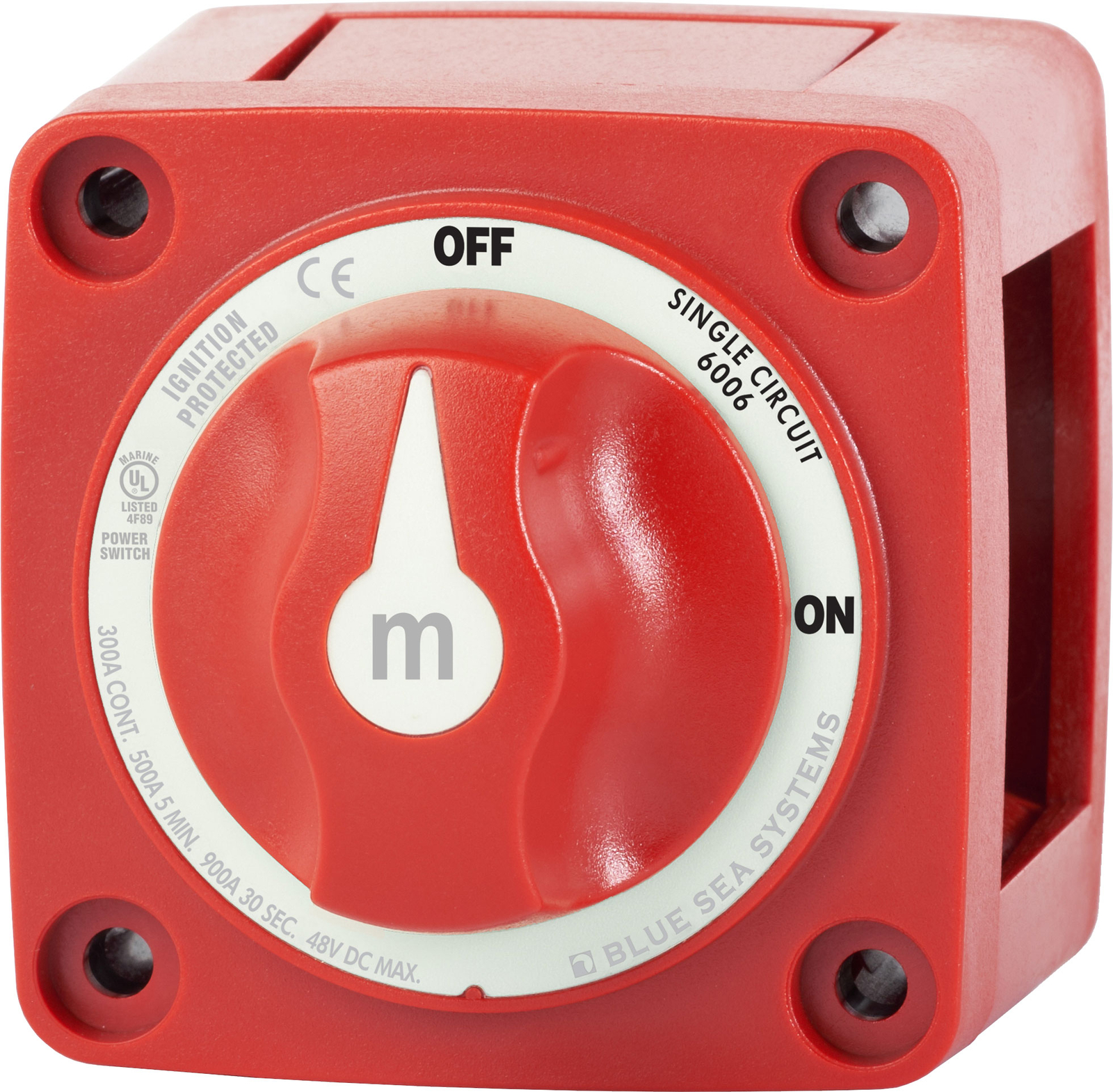 Blue Sea M-Series Mini Battery Switch Single-Circuit ON/OFF #6006