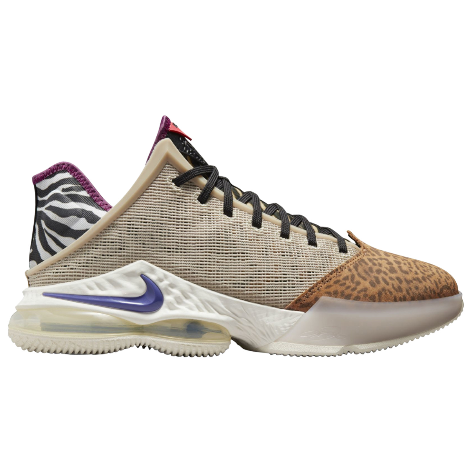 Nike Lebron 19 Low Shoes "Safari" Rattan Sail Black DM1058-200 Men's