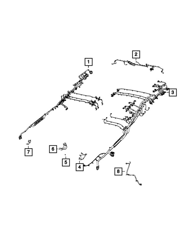 Genuine Mopar Wiring Bracket 68379639AA