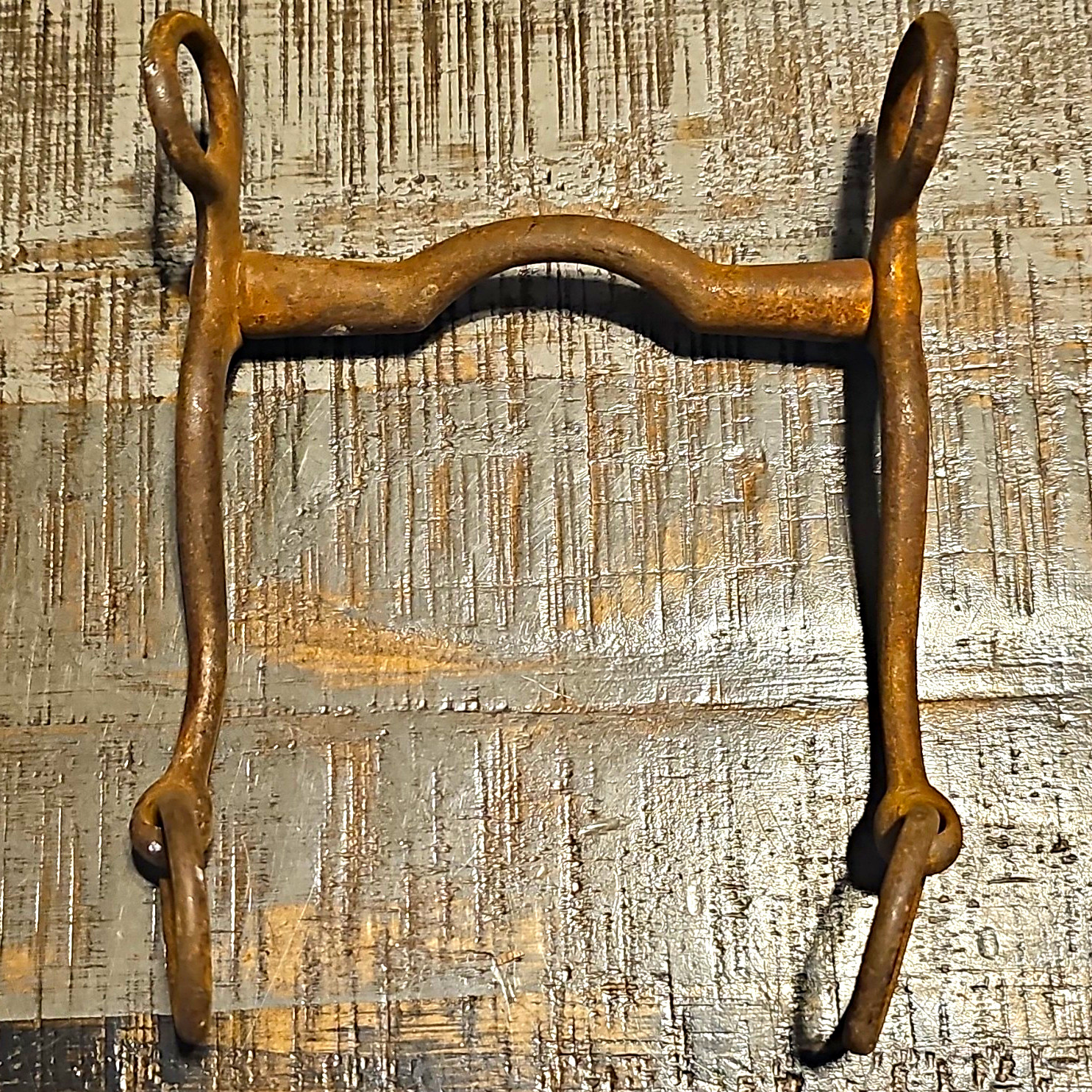 Western Metal Horse Tack Port Bit with Shanks and Rings - Western Horse Bit