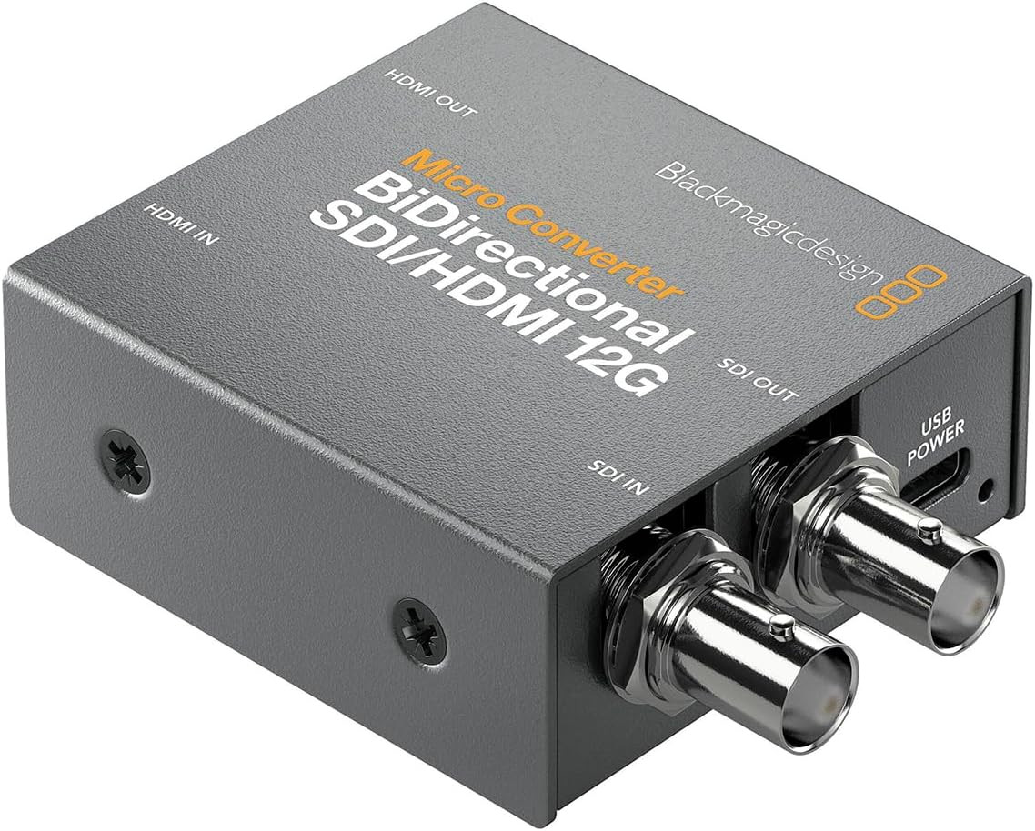 Micro Converter Bidirectional SDI/HDMI 12G with Power Supply