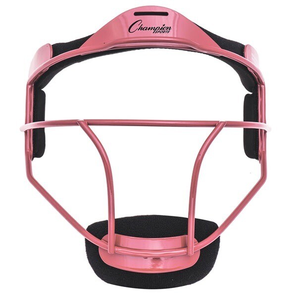 Champion Sports Softball YOUTH Pitcher's / Fielder's Mask, Wide Vision, Pink