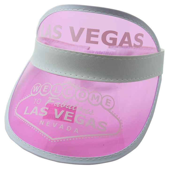 Dealer Visor Pink Las Vegas Style One Size Fits Most - Expandable Headband *
