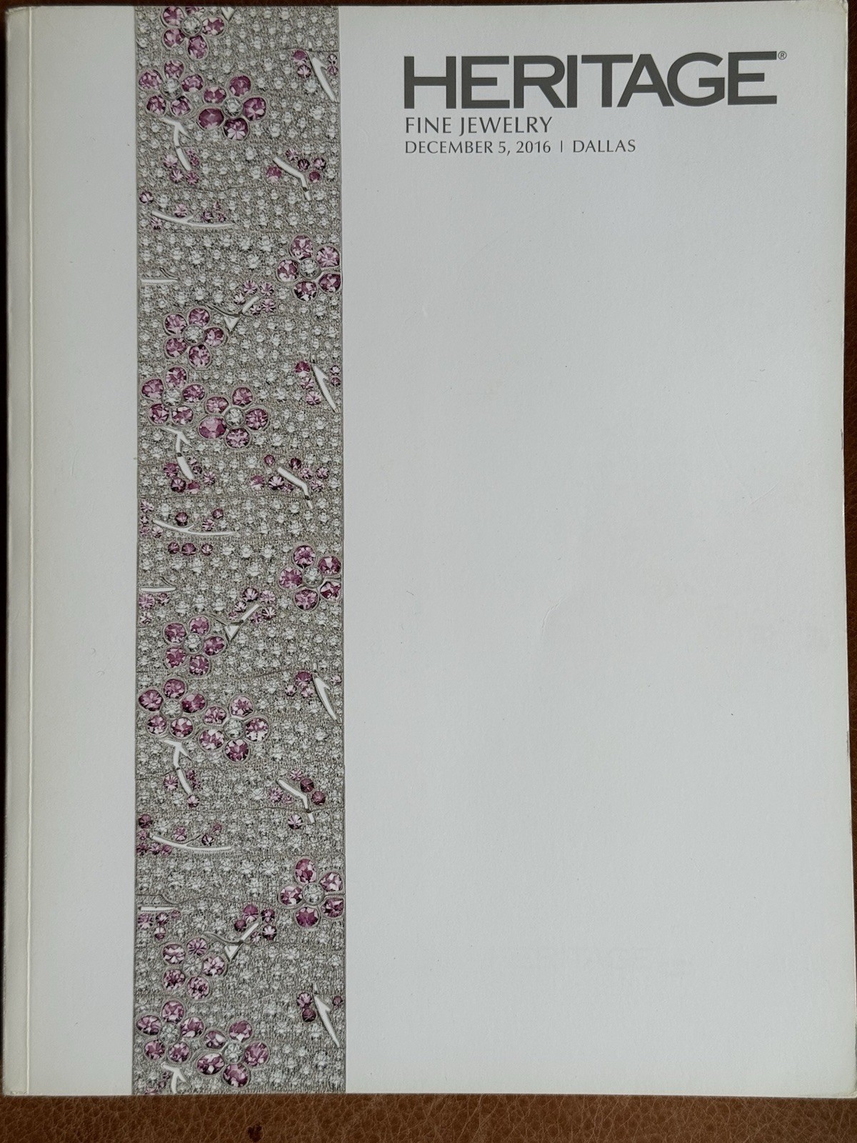 Heritage: December 5, 2016, Fine Jewelry Auction. 365 pages