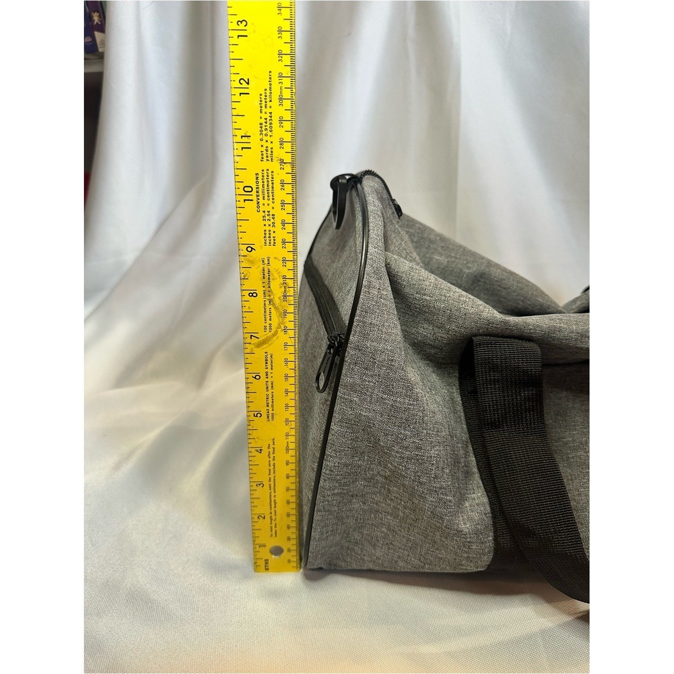 Dickies Gray Travel Duffel with Black Straps