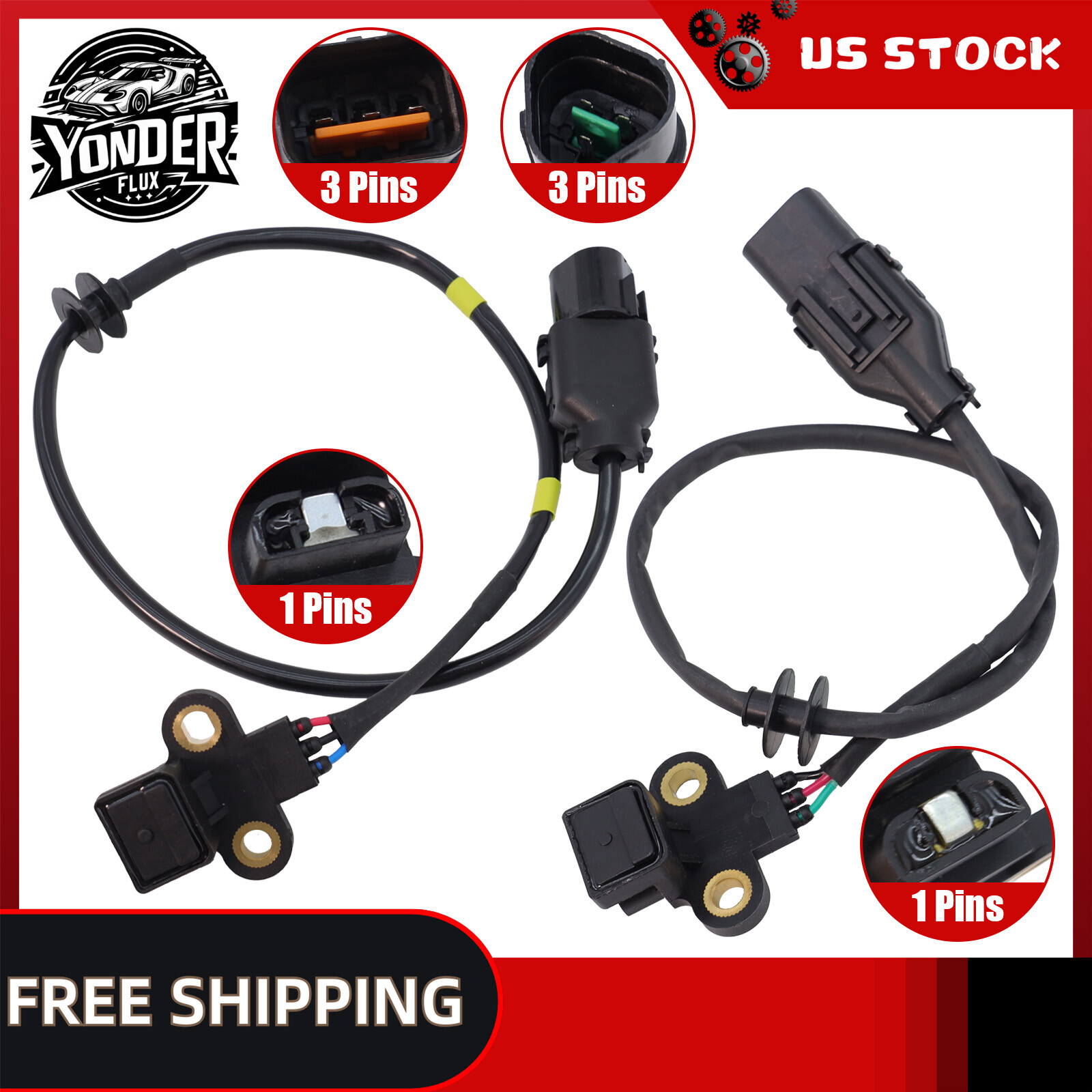 3931839800 2Pcs Camshaft Crankshaft Cam Crank Position Sensor For Kia Sorento