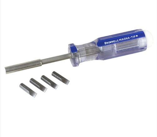 Brownells Magna-Tip #84 Hollow Handle Driver w/ 445-1 445-2 445-3 445-4 Bits
