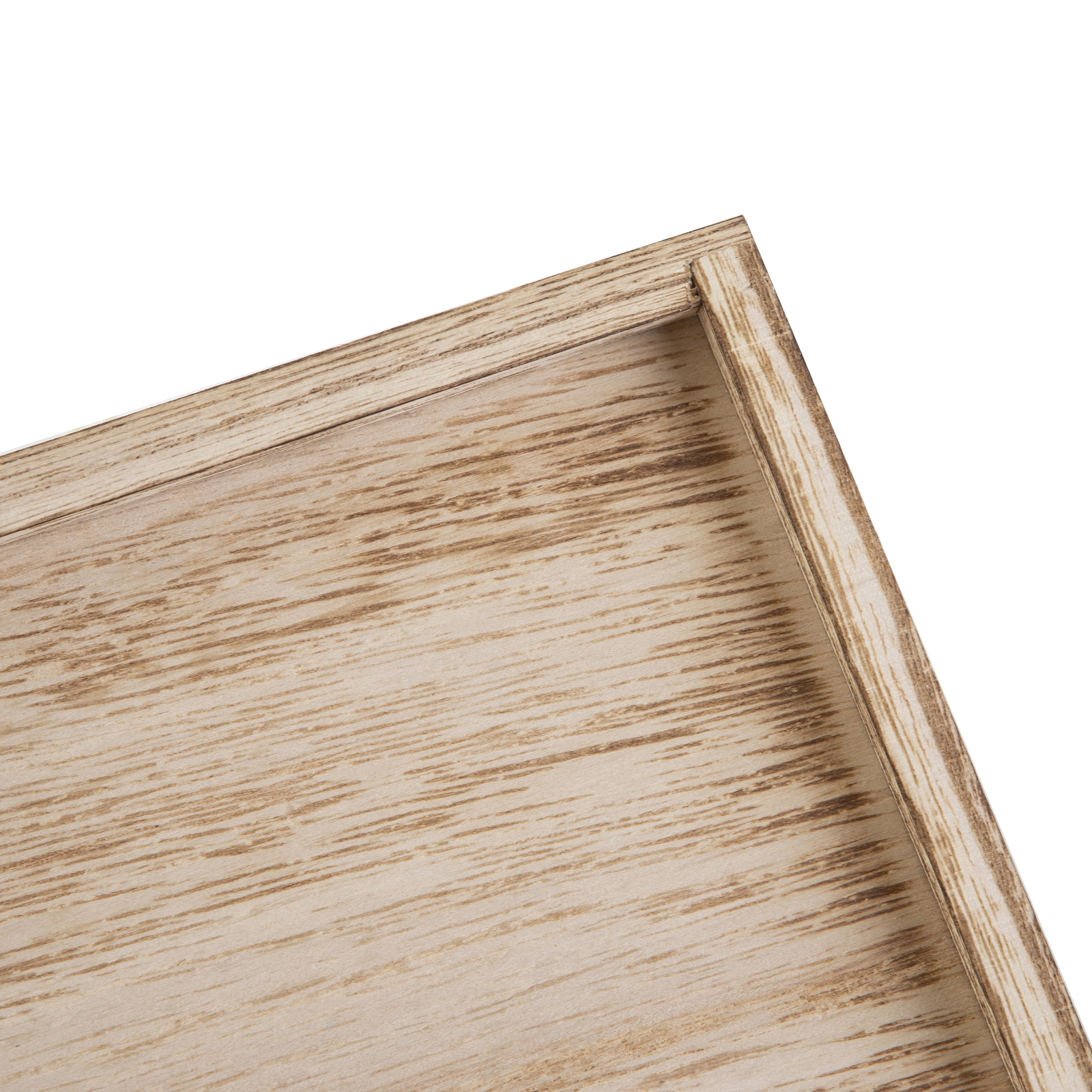 Medium Natural Wood Storage Bin, 2 Pack