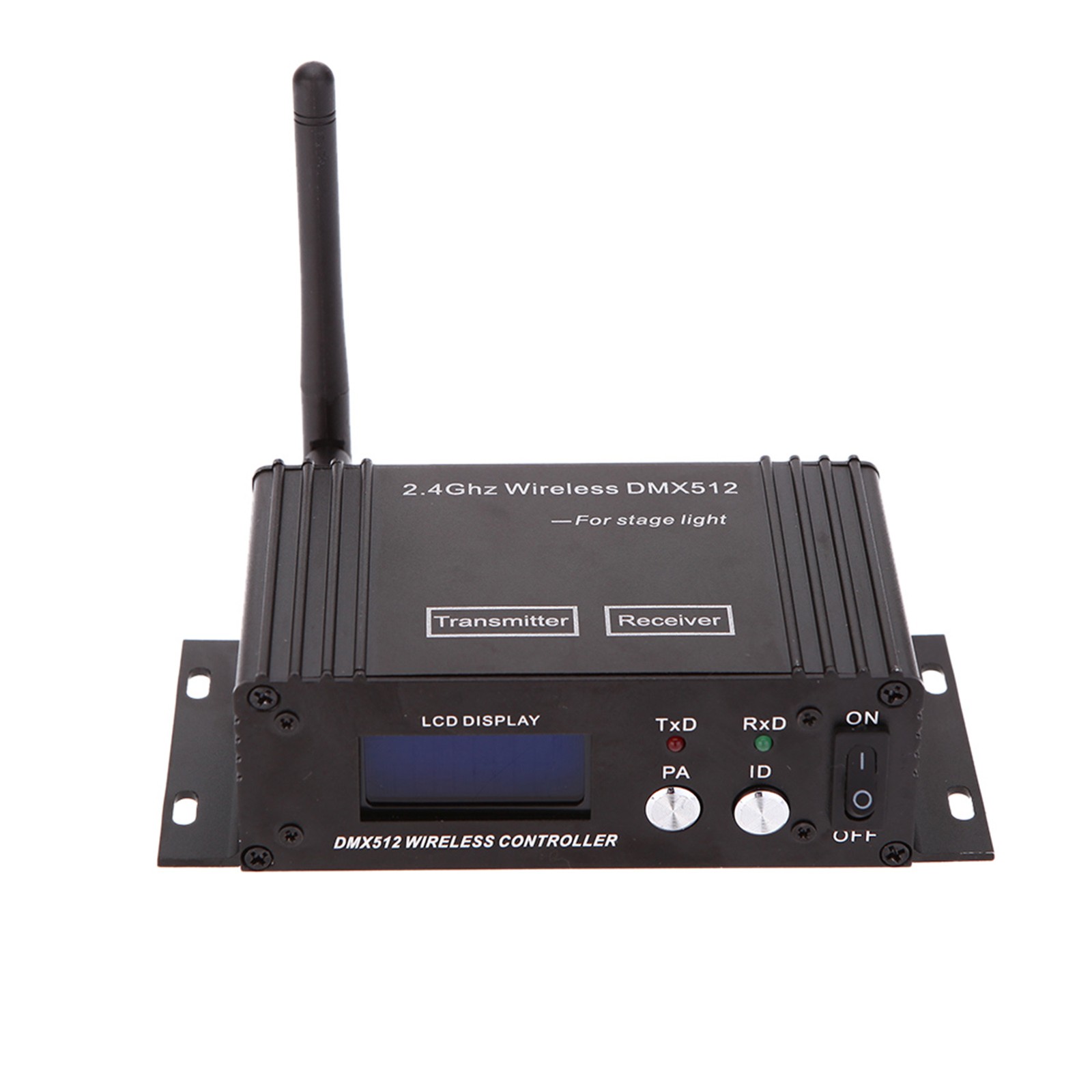 2.4G Wireless DMX512 Controller Transmitter Receiver LCD Power Repeater V1