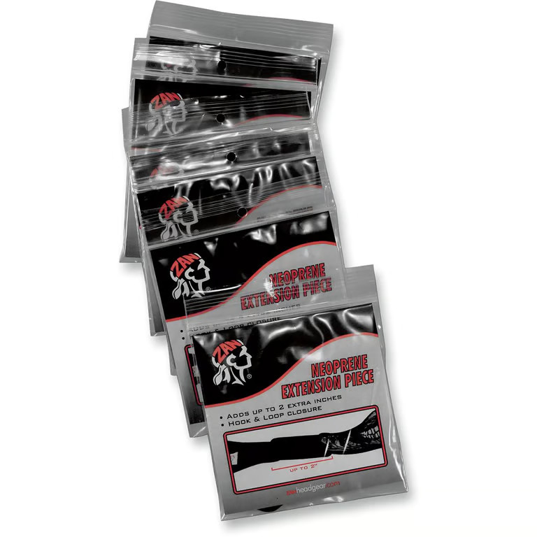 Zan Headgear 2" Neoprene Extension Piece for Any Zan Headwear Sold Each Black