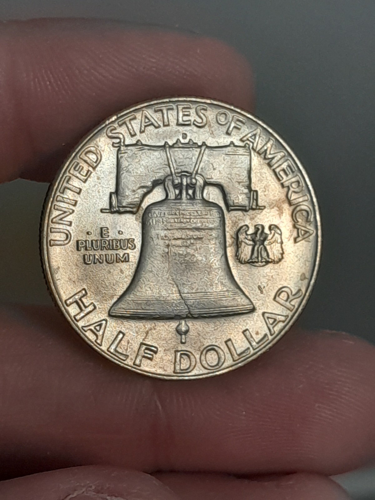 1963- D Franklin Half Dollar BU
