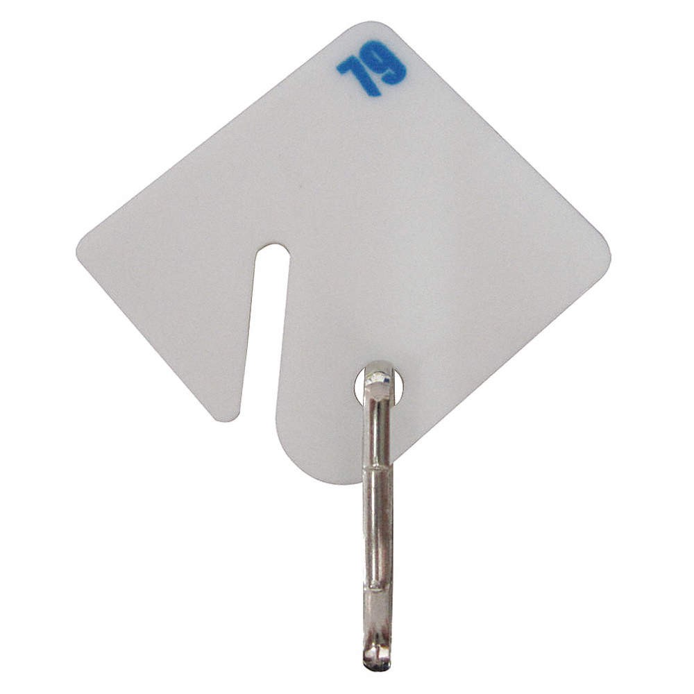 GRAINGER APPROVED 33J877 Key Tag,Rectangle,White,PK60 33J877