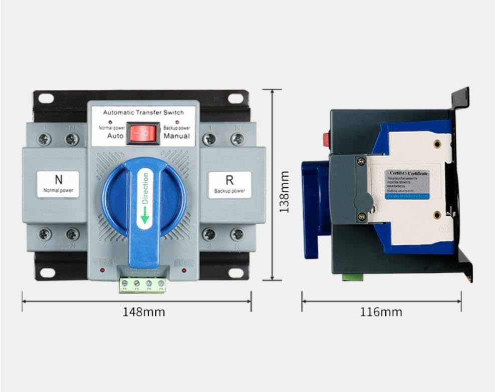 63A Dual Power Automatic Transfer Switch: Reliable Generator Changeover Solution